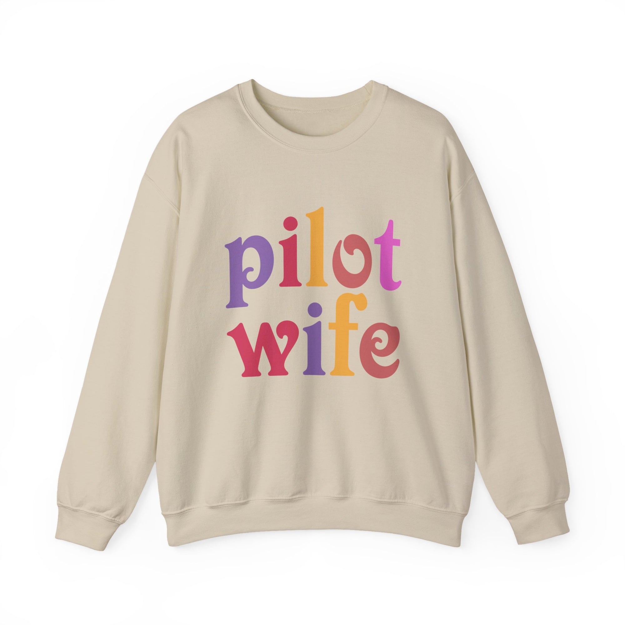 Pilot Wife Crewneck Sweatshirt - Travel Inspiring Cozy Apparel