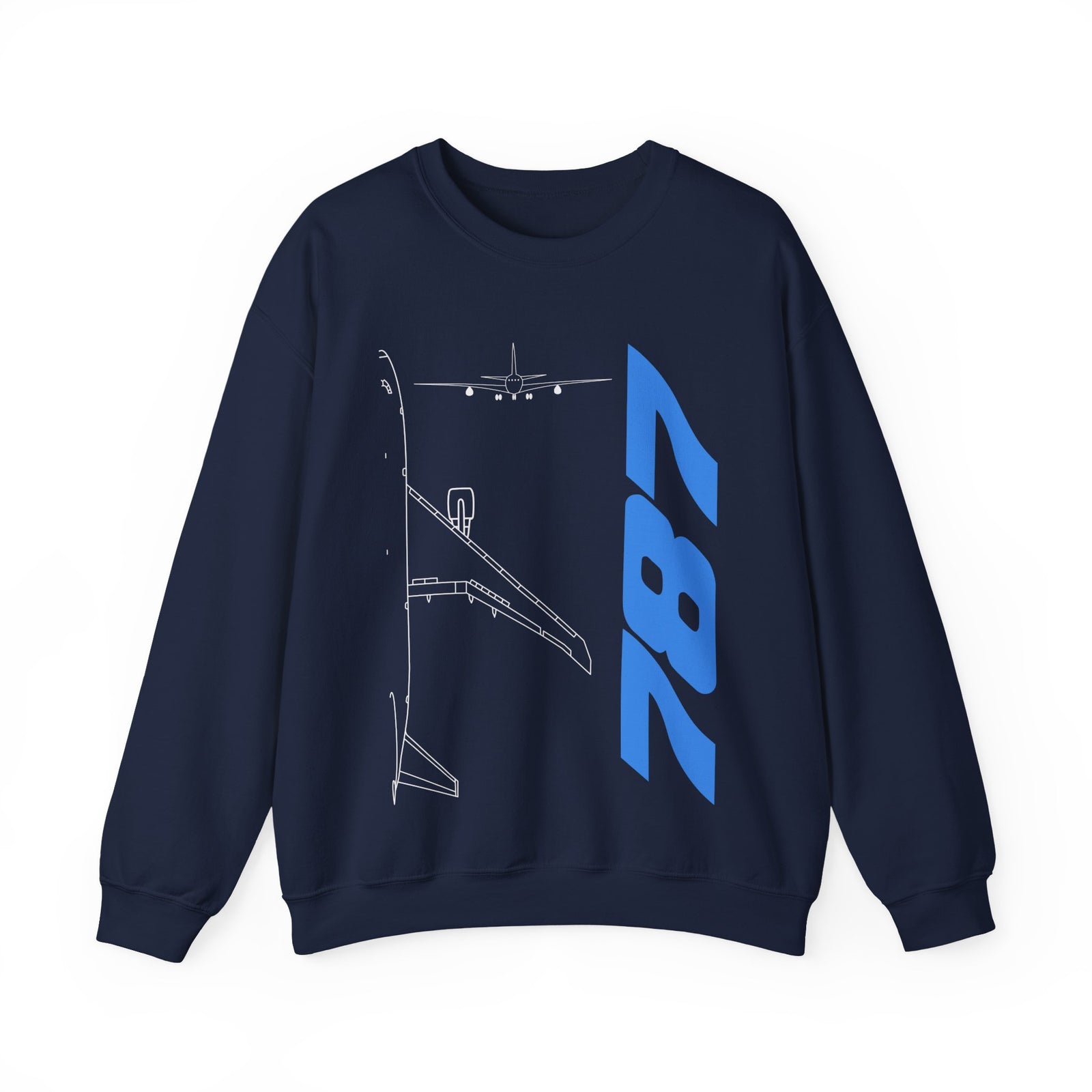 Boeing 787 Crewneck Sweatshirt - Travel Inspiring Cozy Apparel