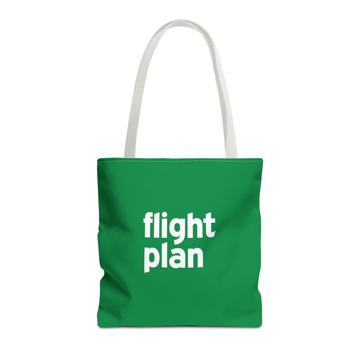 Flight Plan Tote Bag — Printed Green Travel Tote