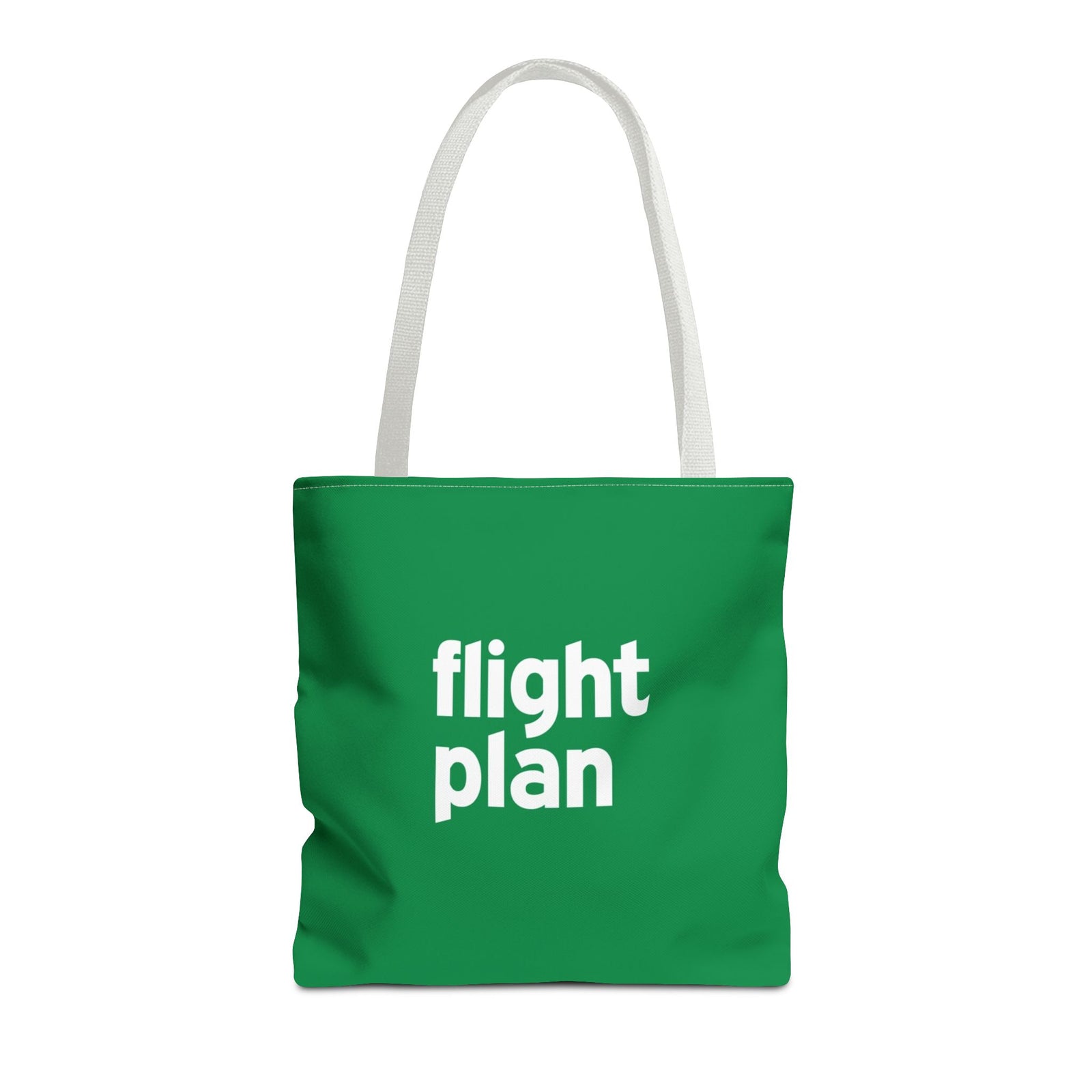 Flight Plan Tote Bag — Printed Green Travel Tote