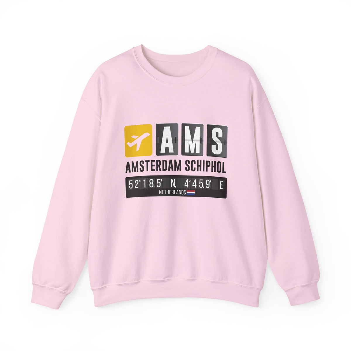 AMS Amsterdam Airport Schiphol     -  Crewneck Sweatshirt