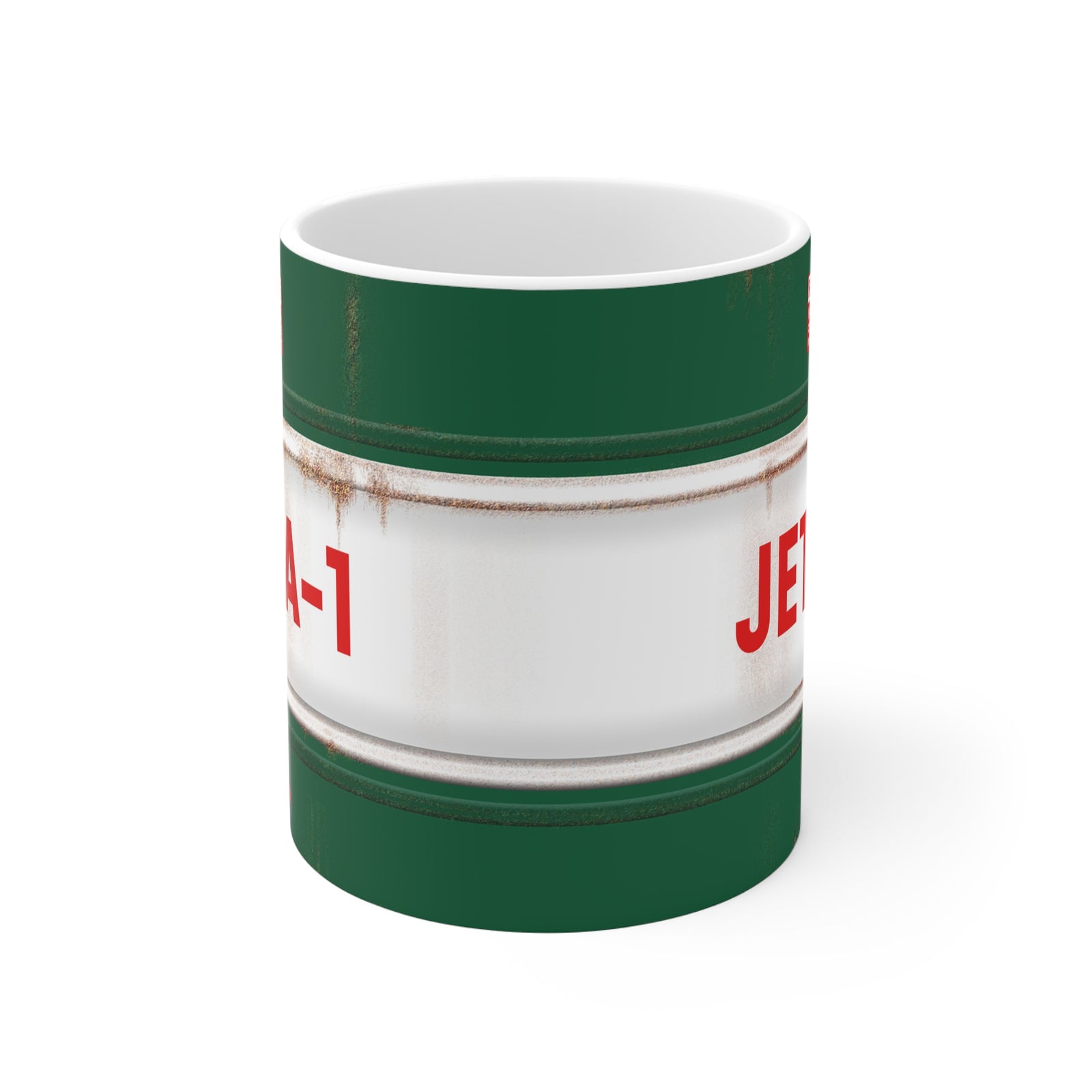 Jet A-1 Green  - 11oz Ceramic Coffee Cup for Aviation Enthusiasts