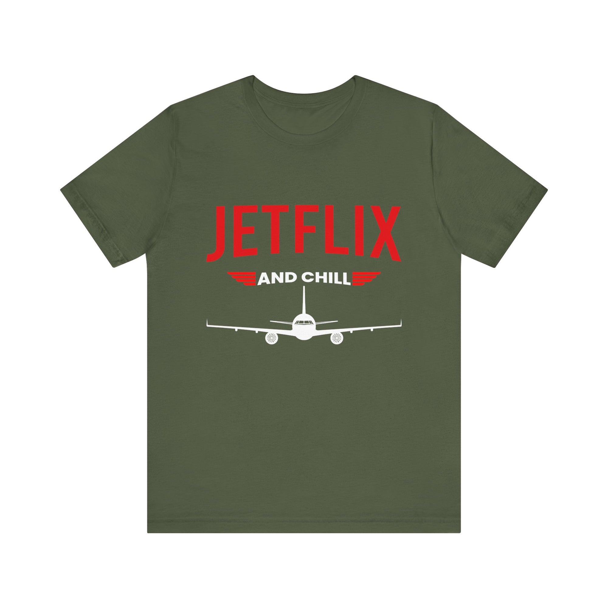 Jetflix And Chill  - Unisex Jersey Tee