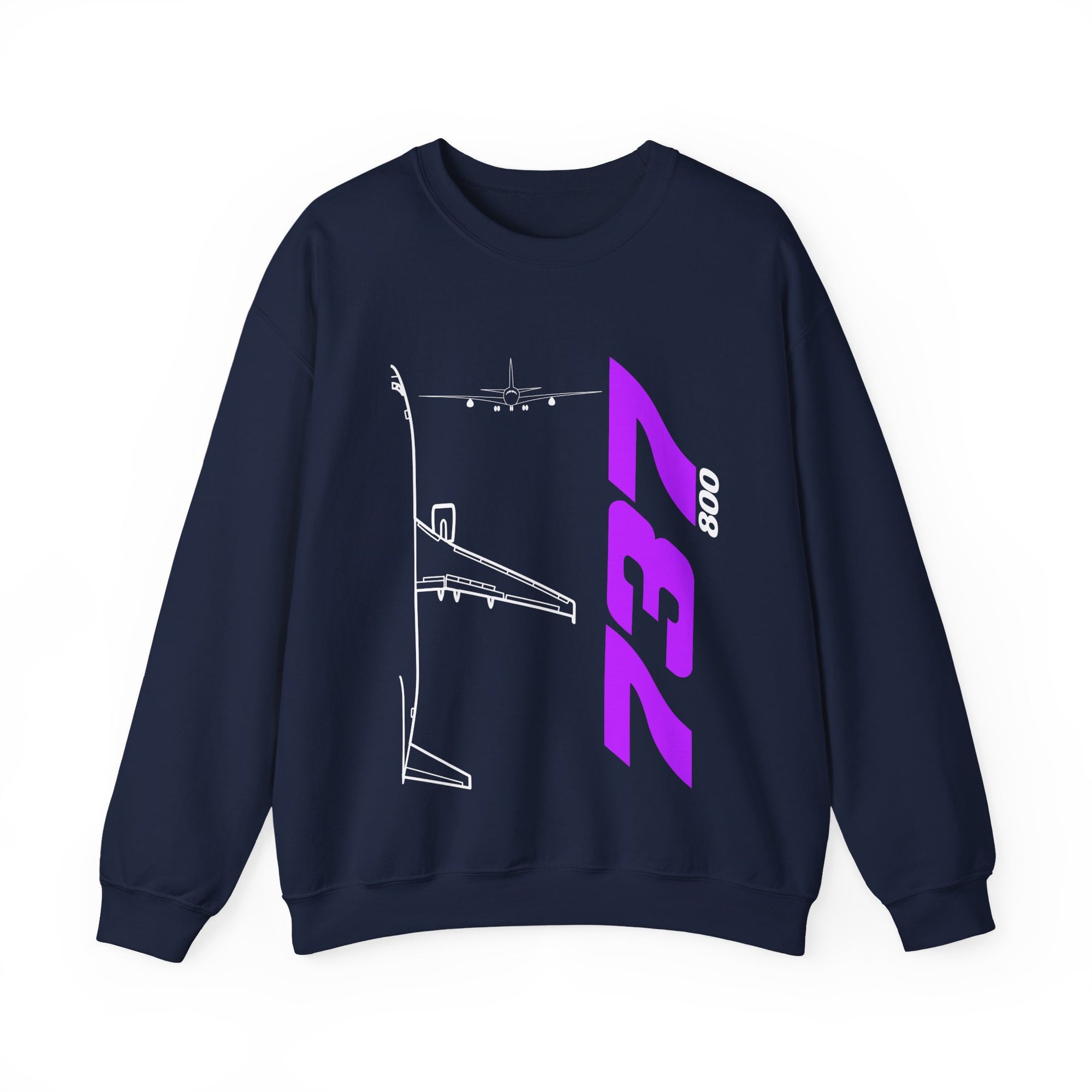 Boeing 737-800  Crewneck Sweatshirt - Travel Inspiring Cozy Apparel