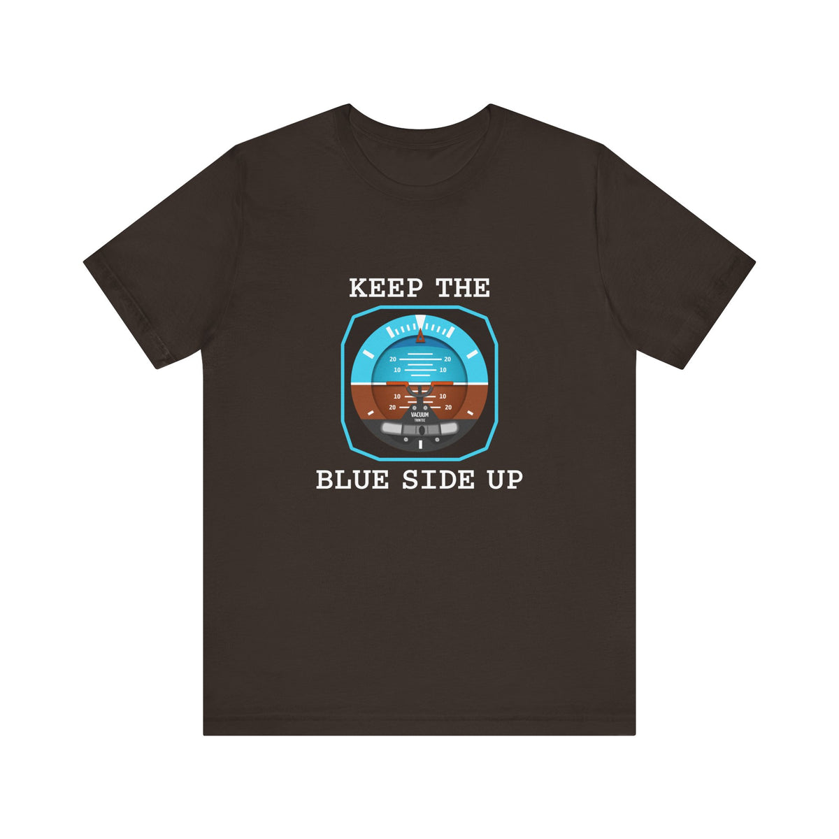 Keep The Blue Side Up Unisex Jersey Tee - Perfect for Aviation Enthusiasts