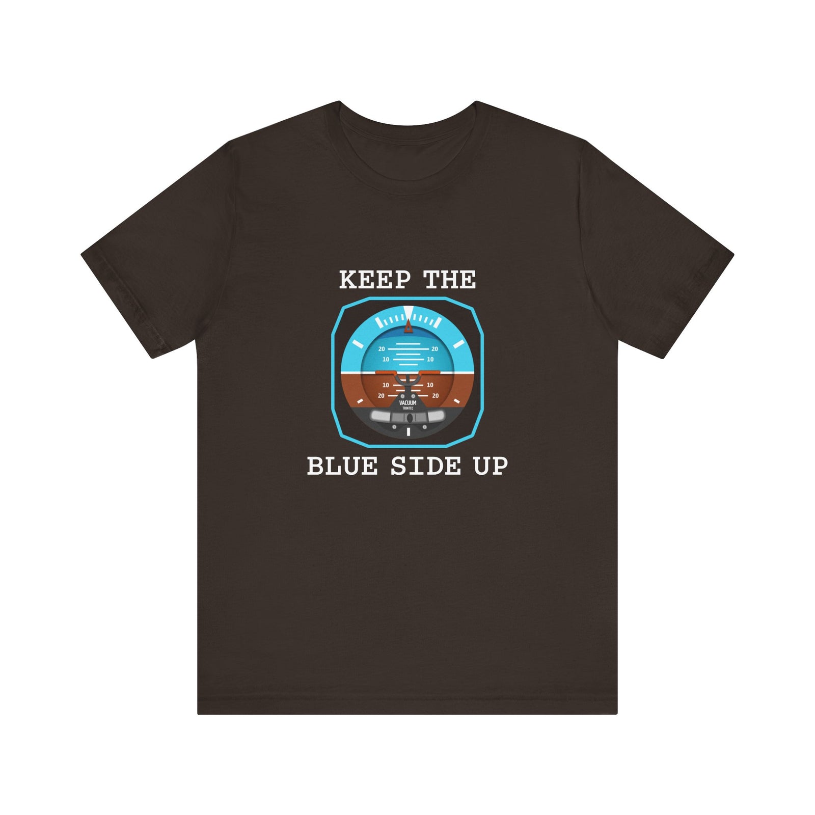 Keep The Blue Side Up Unisex Jersey Tee - Perfect for Aviation Enthusiasts