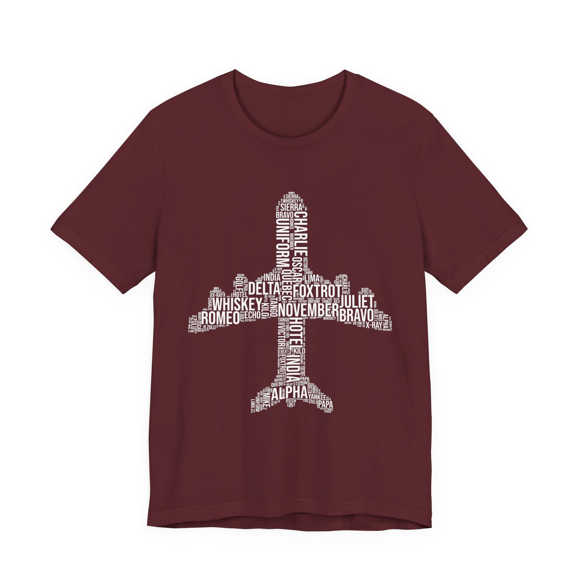 Airplane Typography  - Unisex Jersey Tee