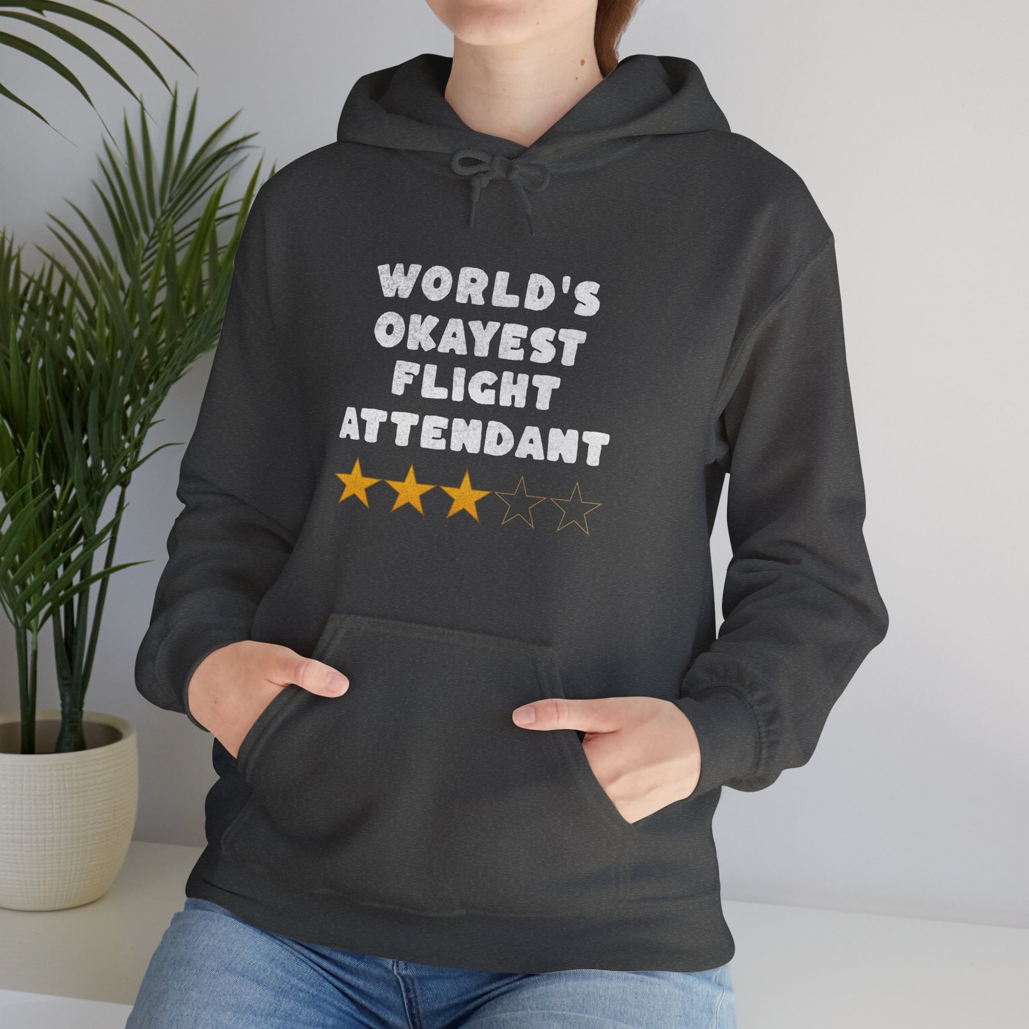 Worlds Okayest Flight Attendant  - Pullover Hoodie