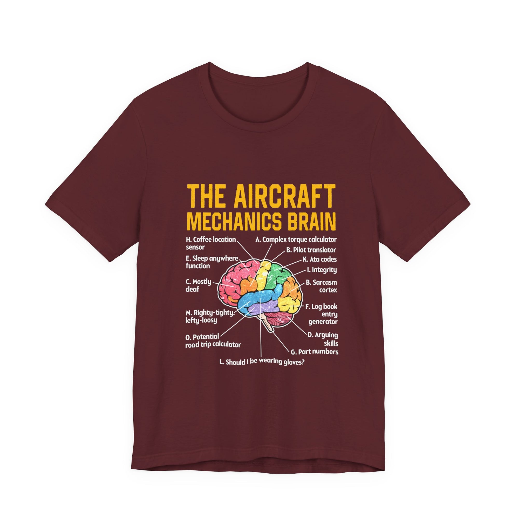 The Aircraft Mechanics Brain   - Unisex Jersey Tee
