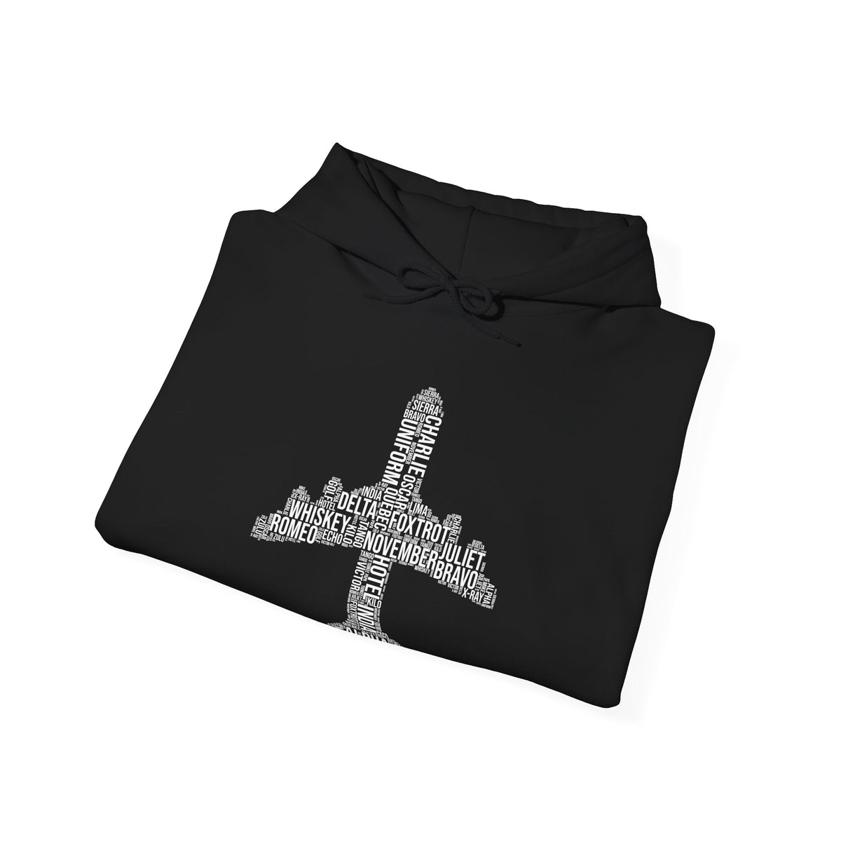 Airplane Typography  - Pullover Hoodie