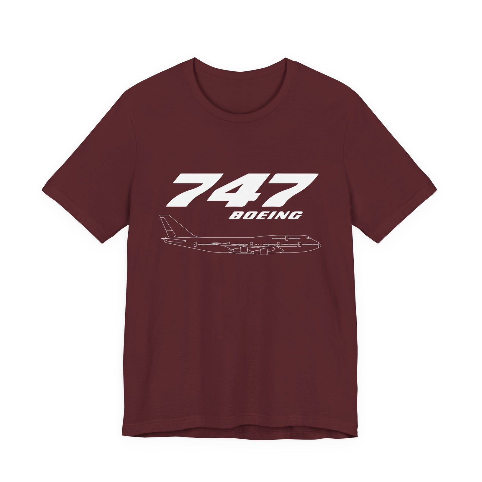 747 Unisex Jersey Tee - Perfect for Aviation Enthusiasts