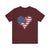 Patriotic Airplanes Heart USA Flag - Unisex Jersey Tee