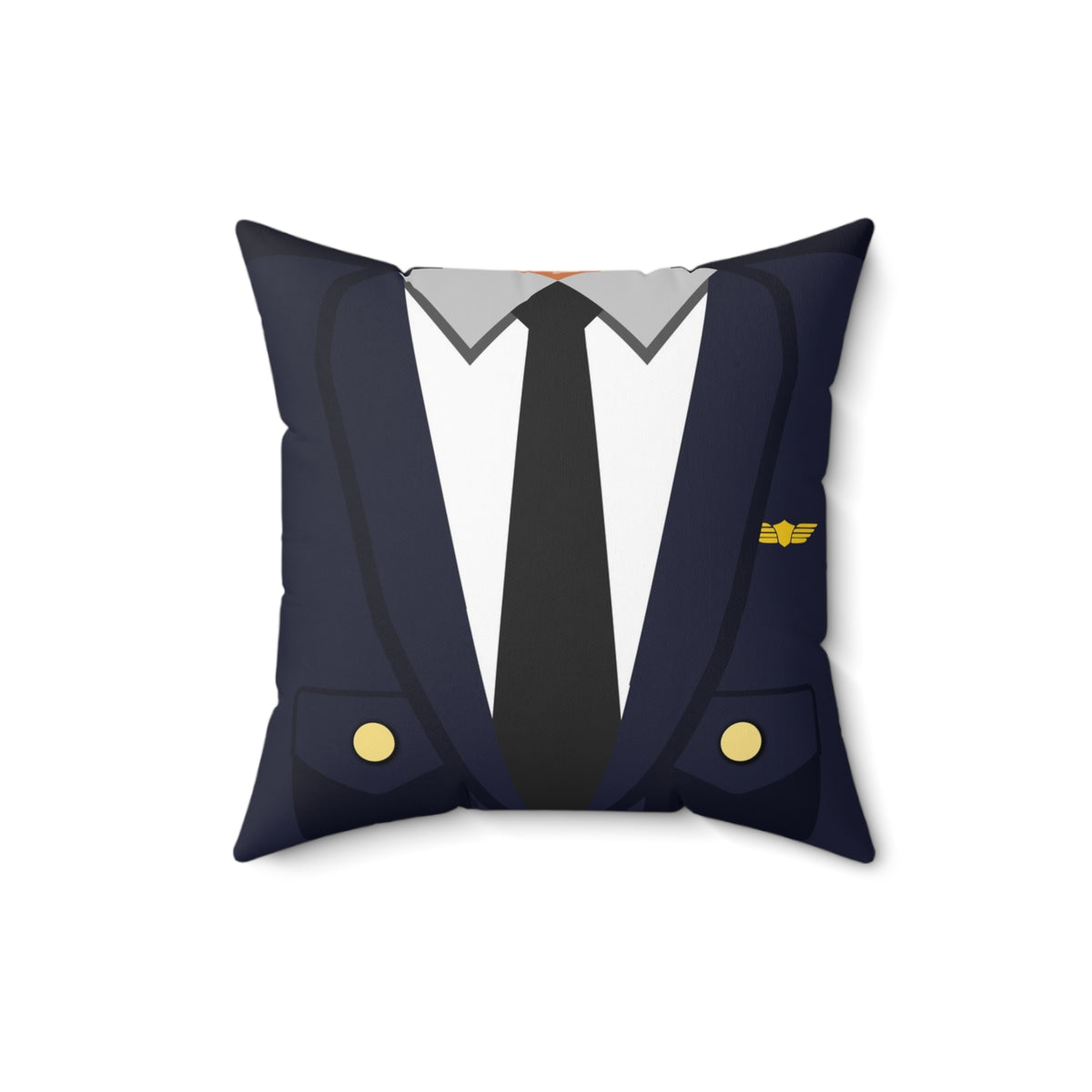 Male Cabin Crew Uniform Pillow - Spun Polyester Square Pillow