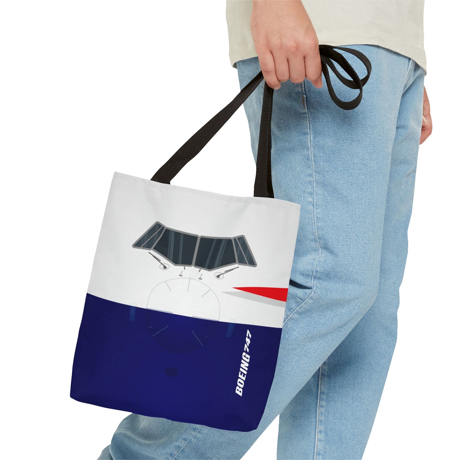 BA Tote Bag — Printed Green Travel Tote