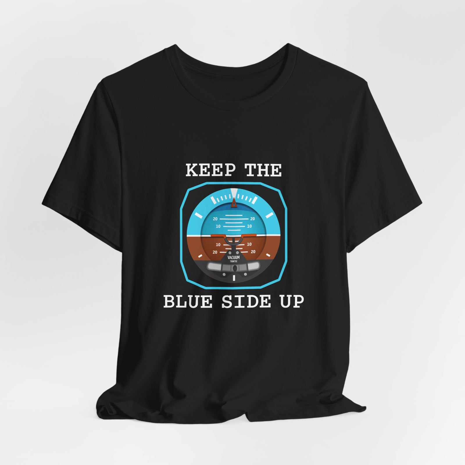 Keep The Blue Side Up Unisex Jersey Tee - Perfect for Aviation Enthusiasts