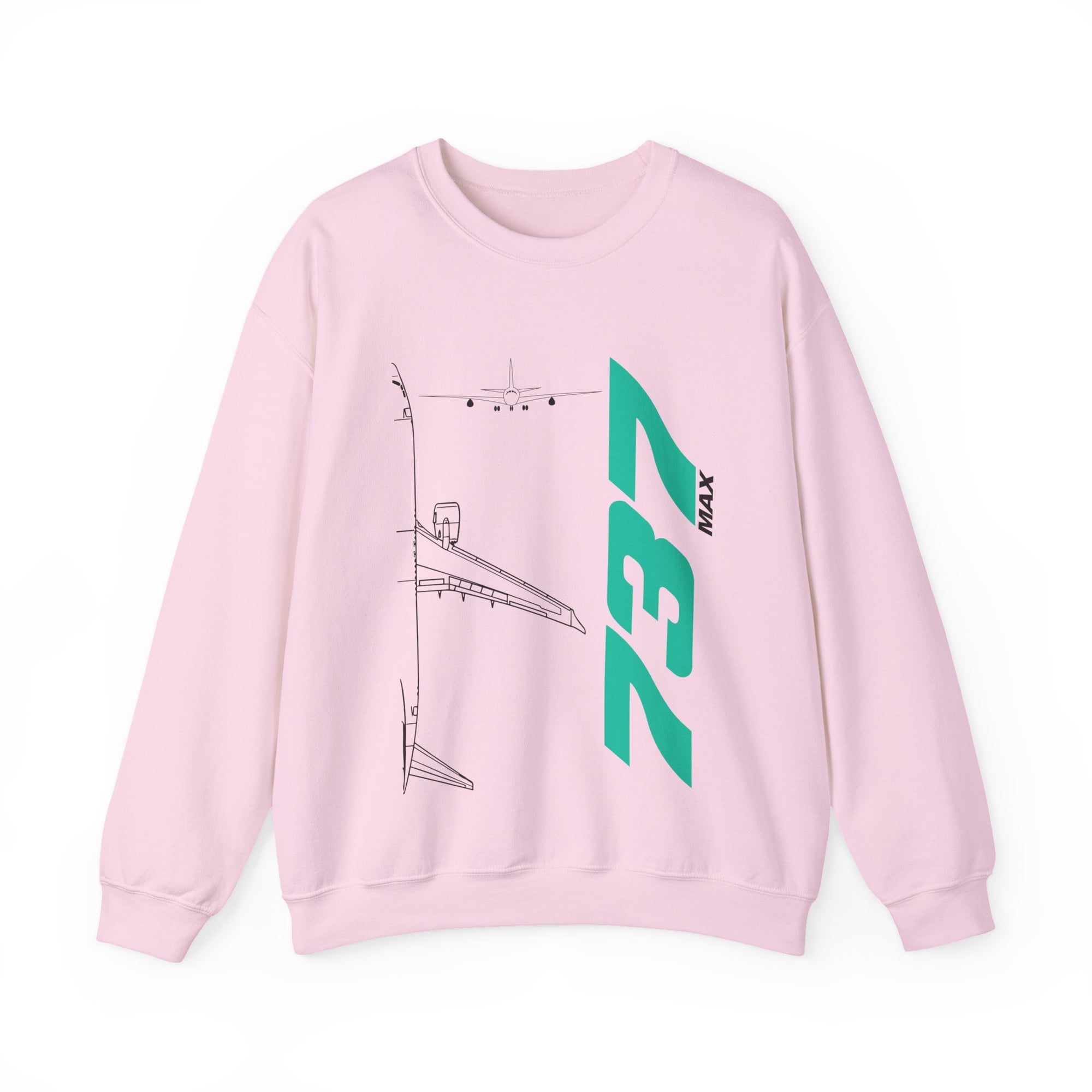 Boeing 737 Max Crewneck Sweatshirt - Travel Inspiring Cozy Apparel