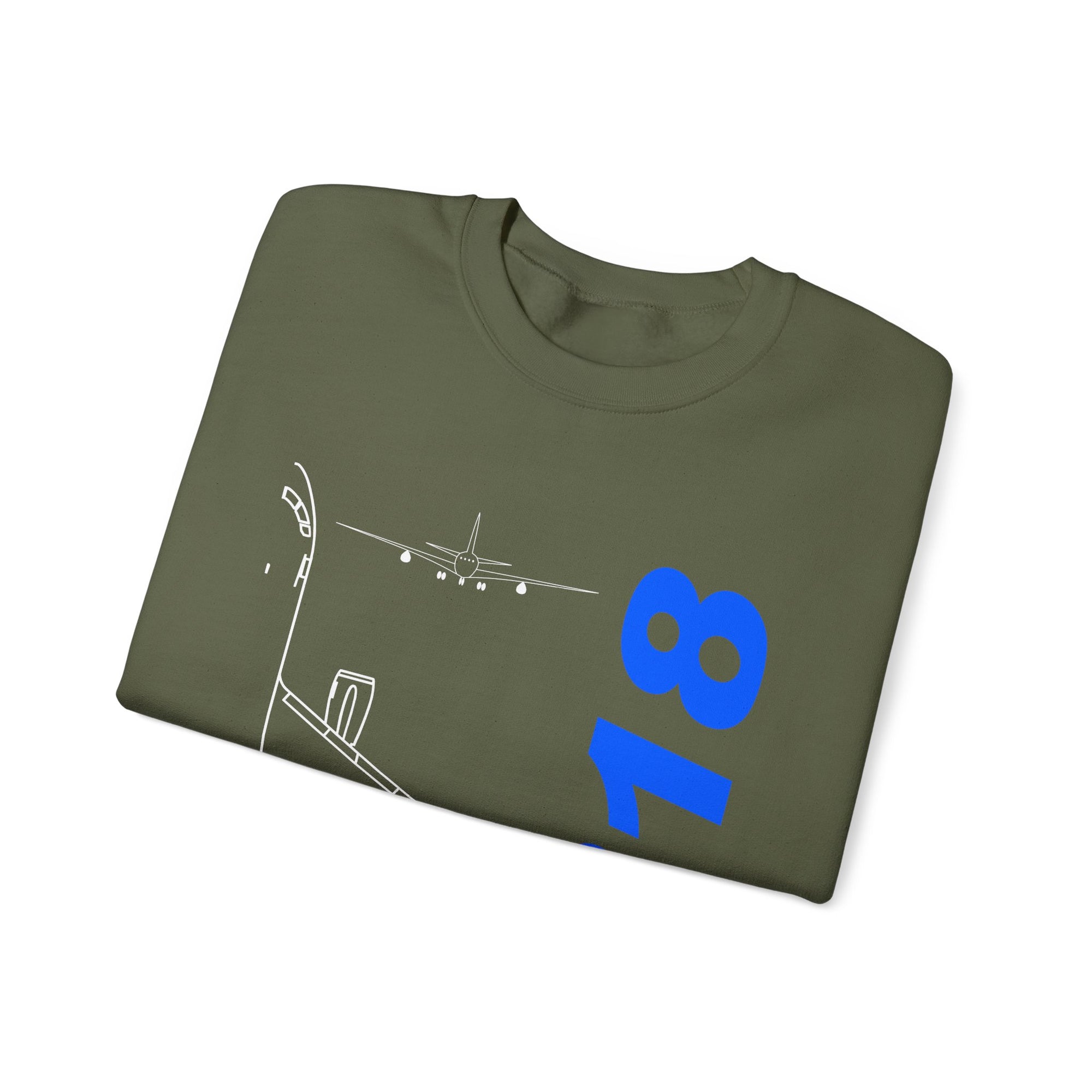 Airbus A318 Crewneck Sweatshirt - Travel Inspiring Cozy Apparel
