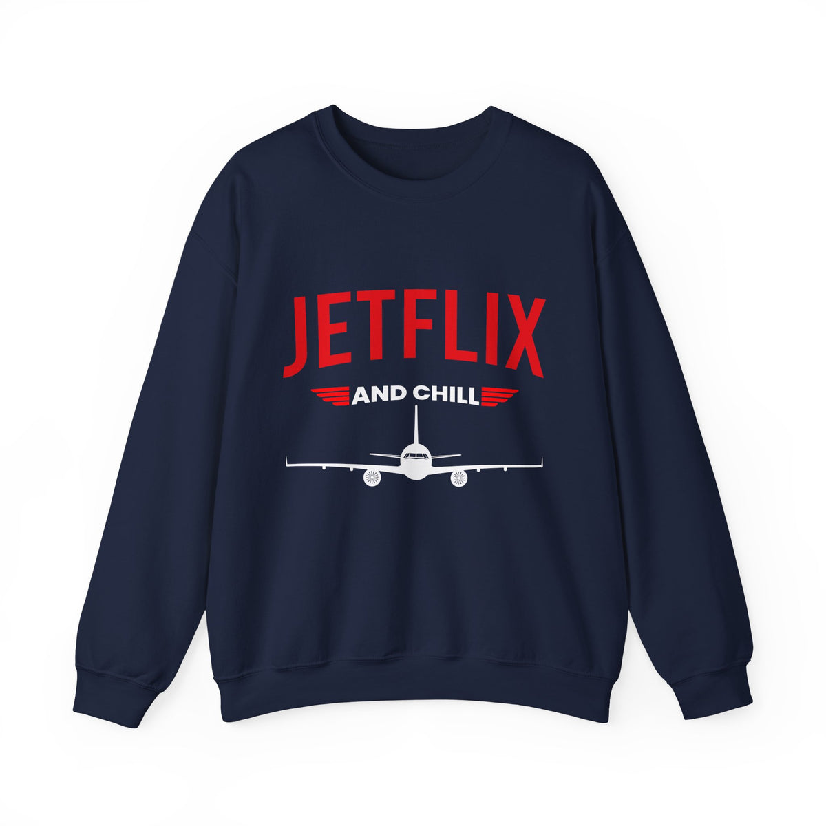 JetFlix And Chill  -  Crewneck Sweatshirt