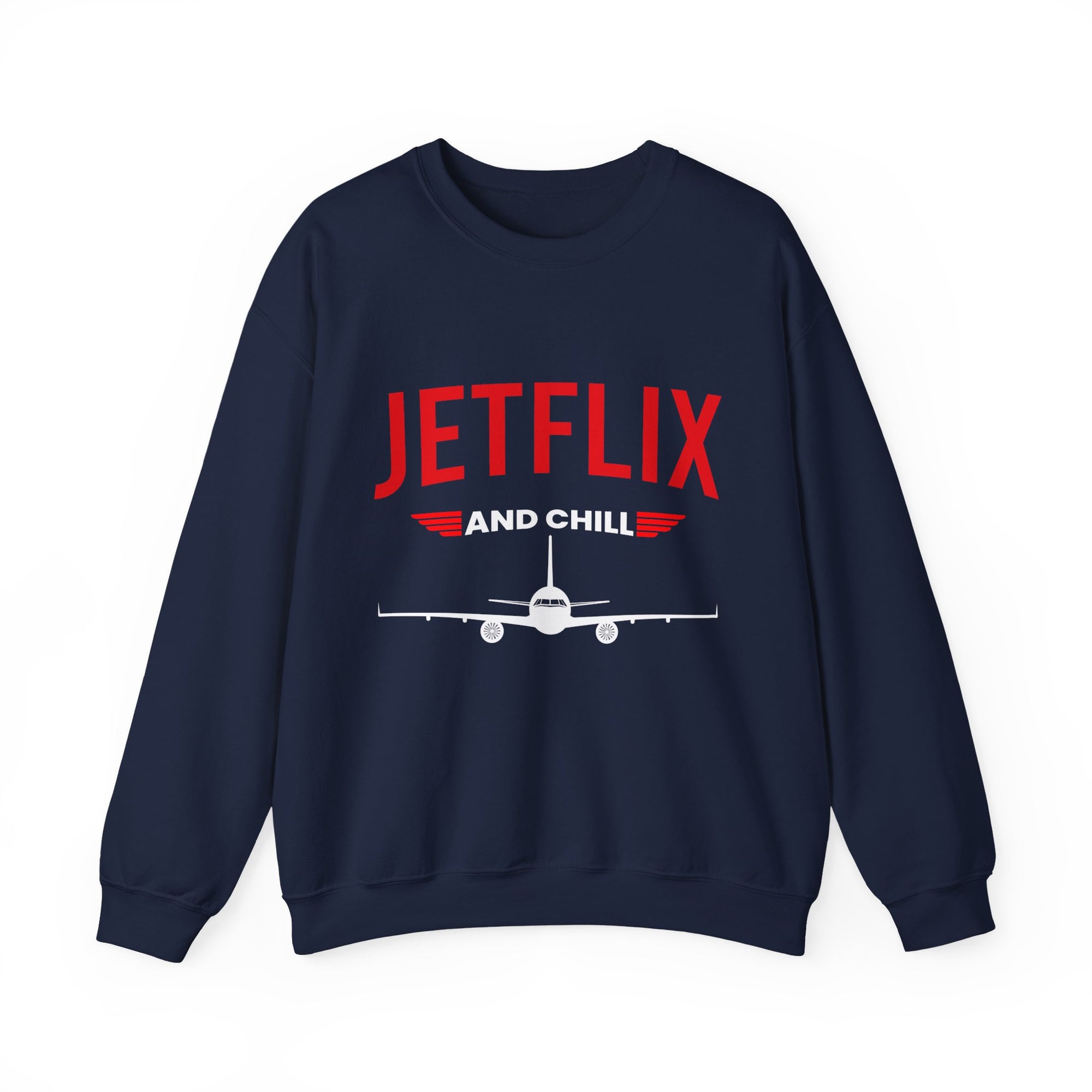 JetFlix And Chill  -  Crewneck Sweatshirt