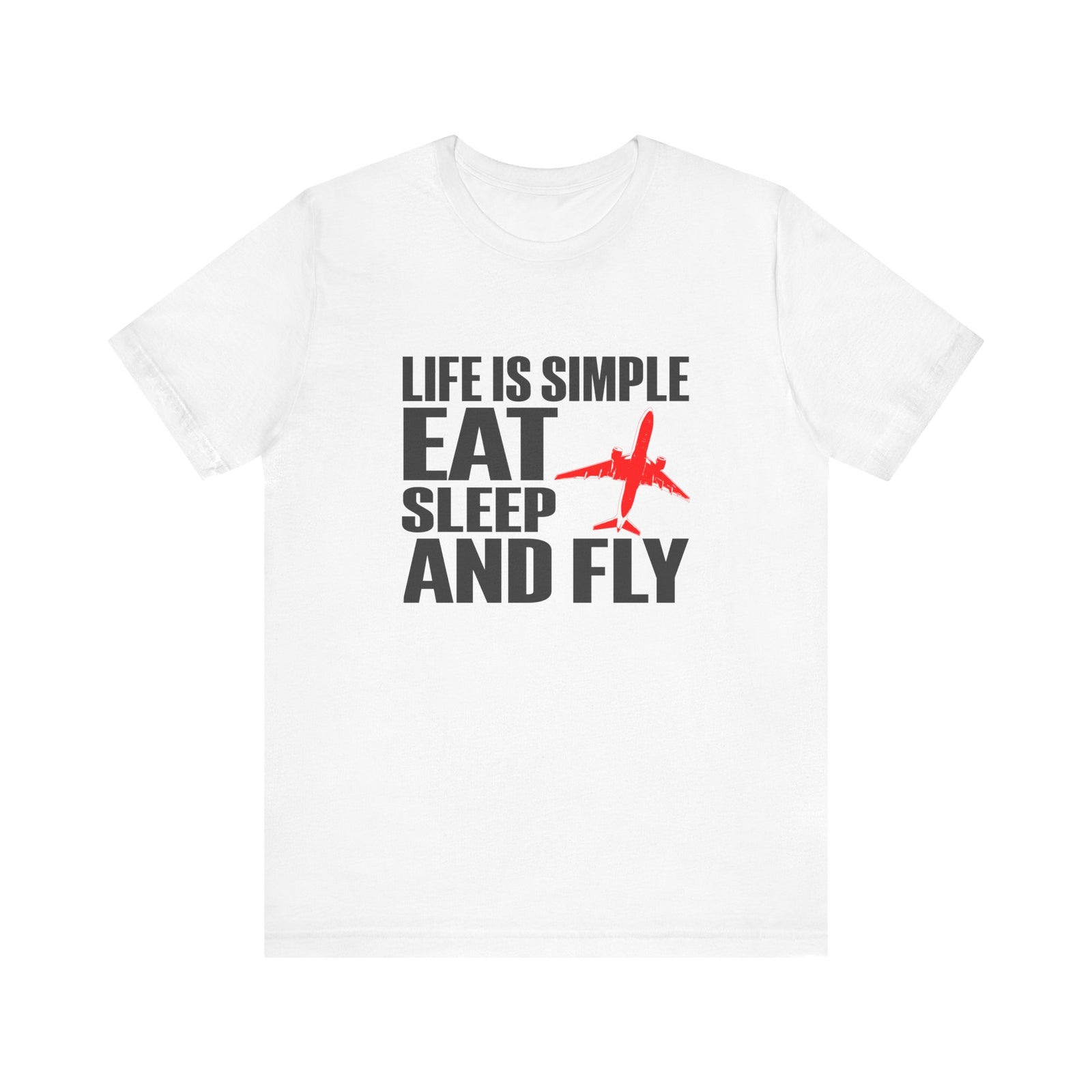 Life Is Simple  Unisex Jersey Tee - Perfect for Aviation Enthusiasts