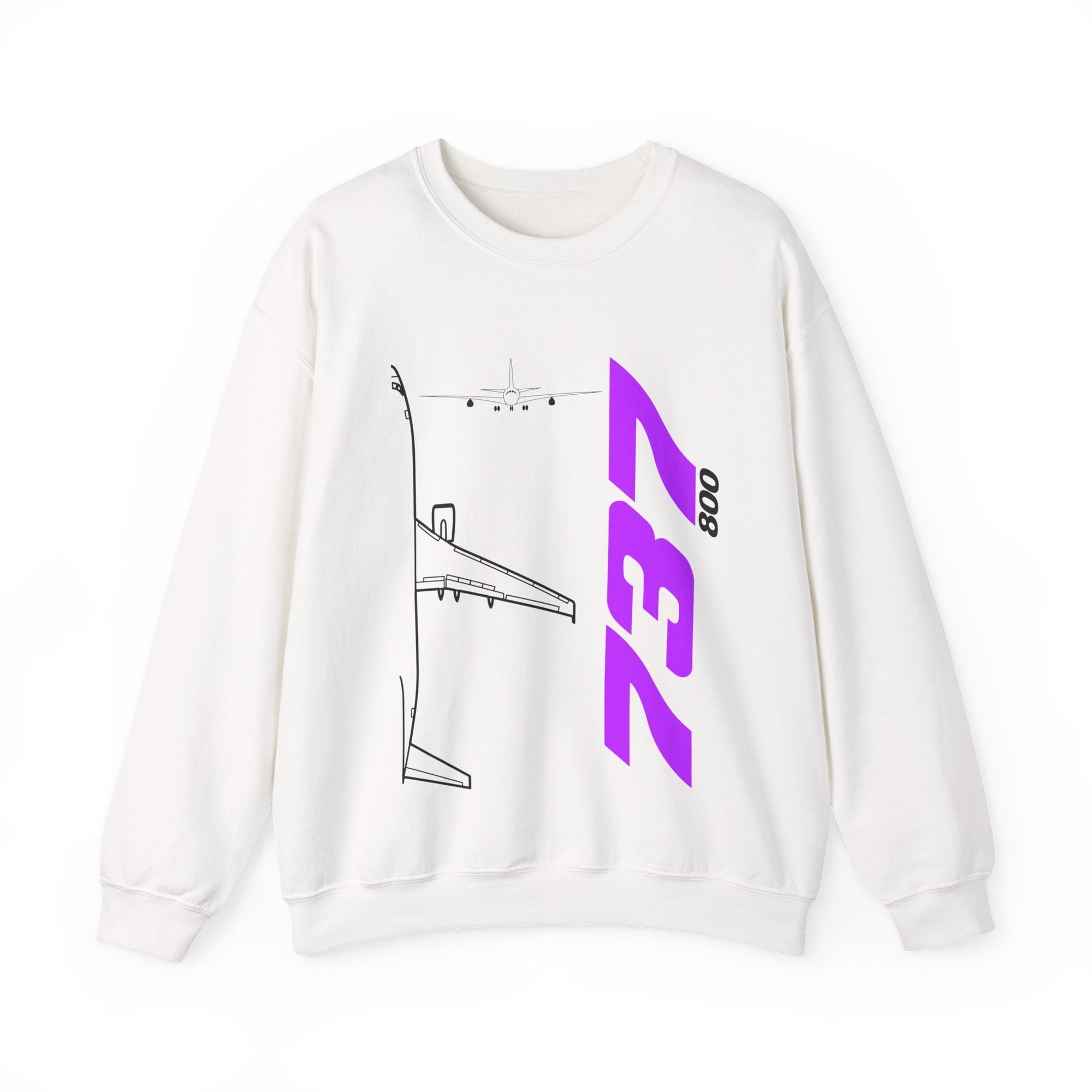 Boeing 737-800  Crewneck Sweatshirt - Travel Inspiring Cozy Apparel