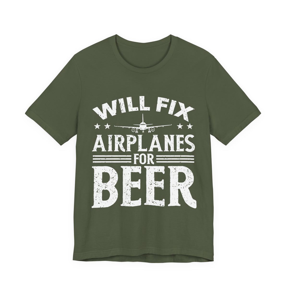 Will Fix Airplanes For Beer  - Unisex Jersey Tee