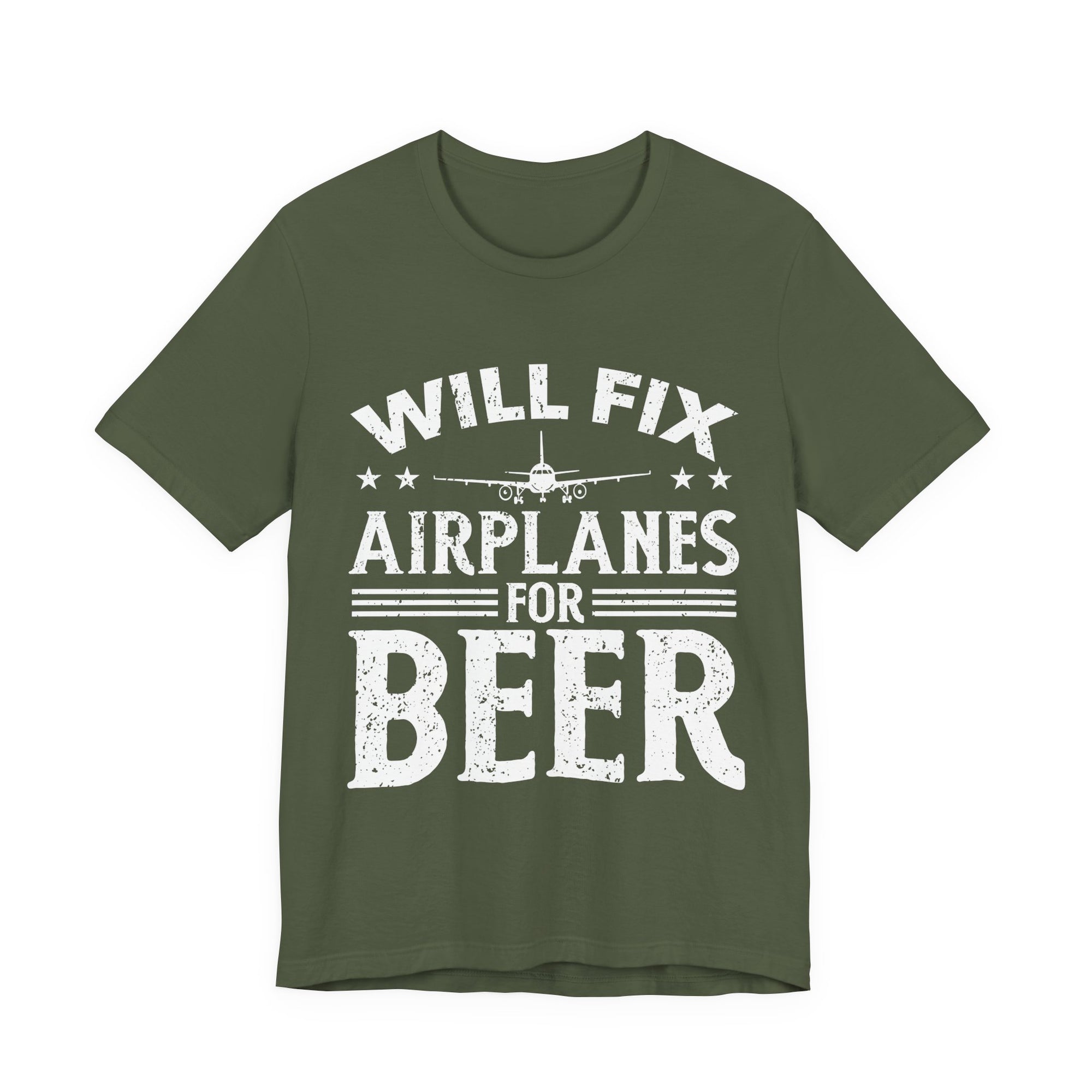 Will Fix Airplanes For Beer  - Unisex Jersey Tee