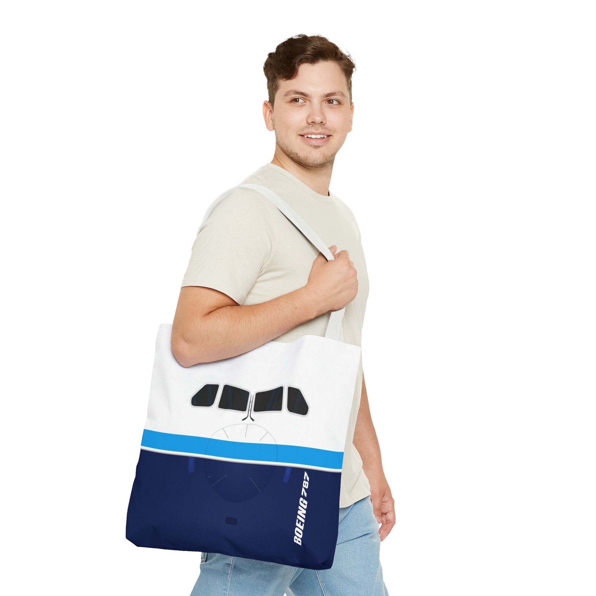 787 Tote Bag — Printed Green Travel Tote