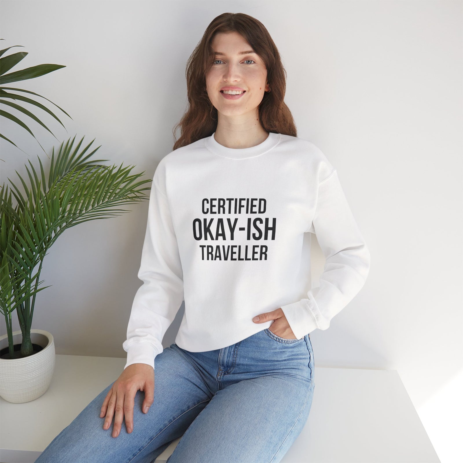 Certified Okay-ish Traveller -  Crewneck Sweatshirt