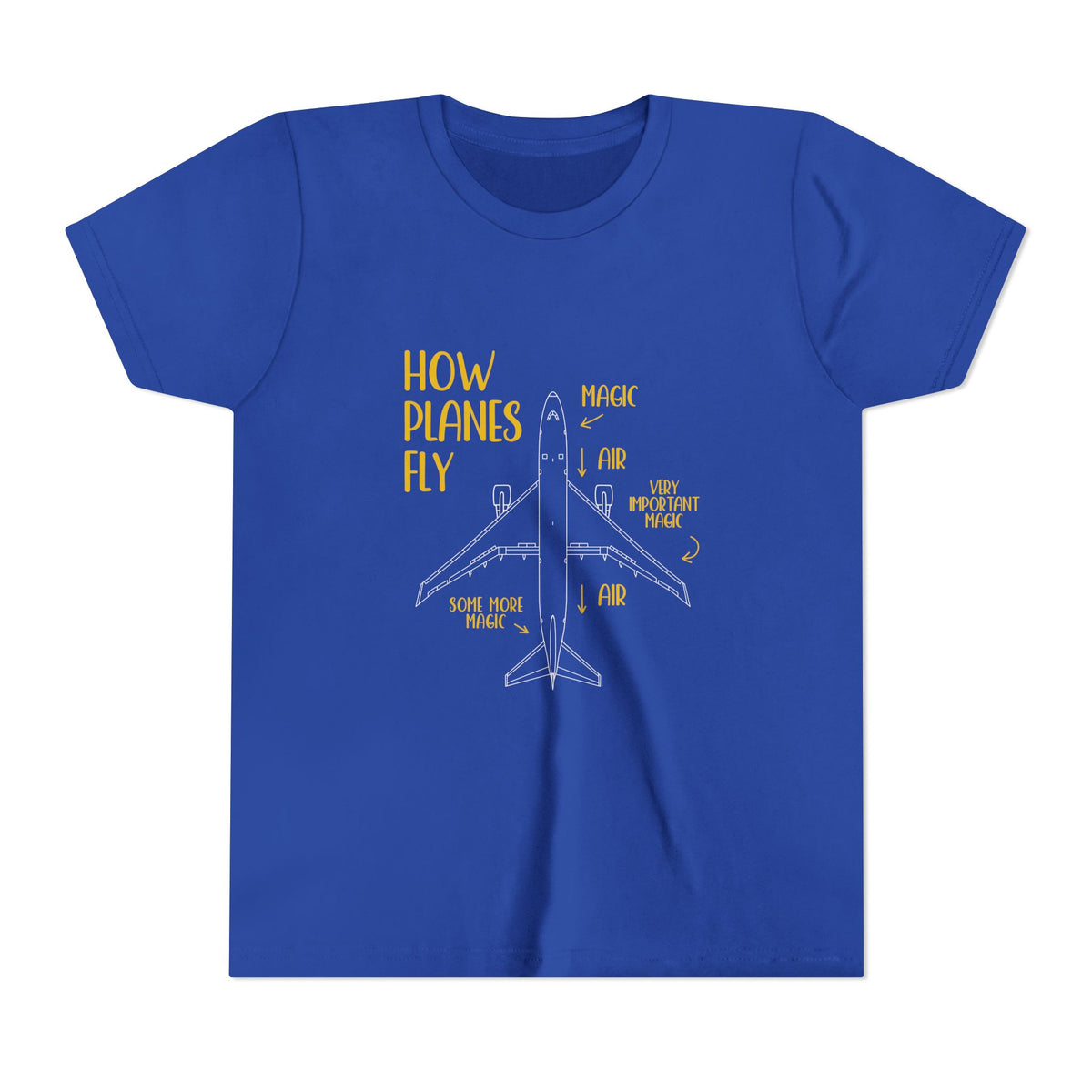 How Planes Fly?   - Unisex Youth Short Sleeve Tee