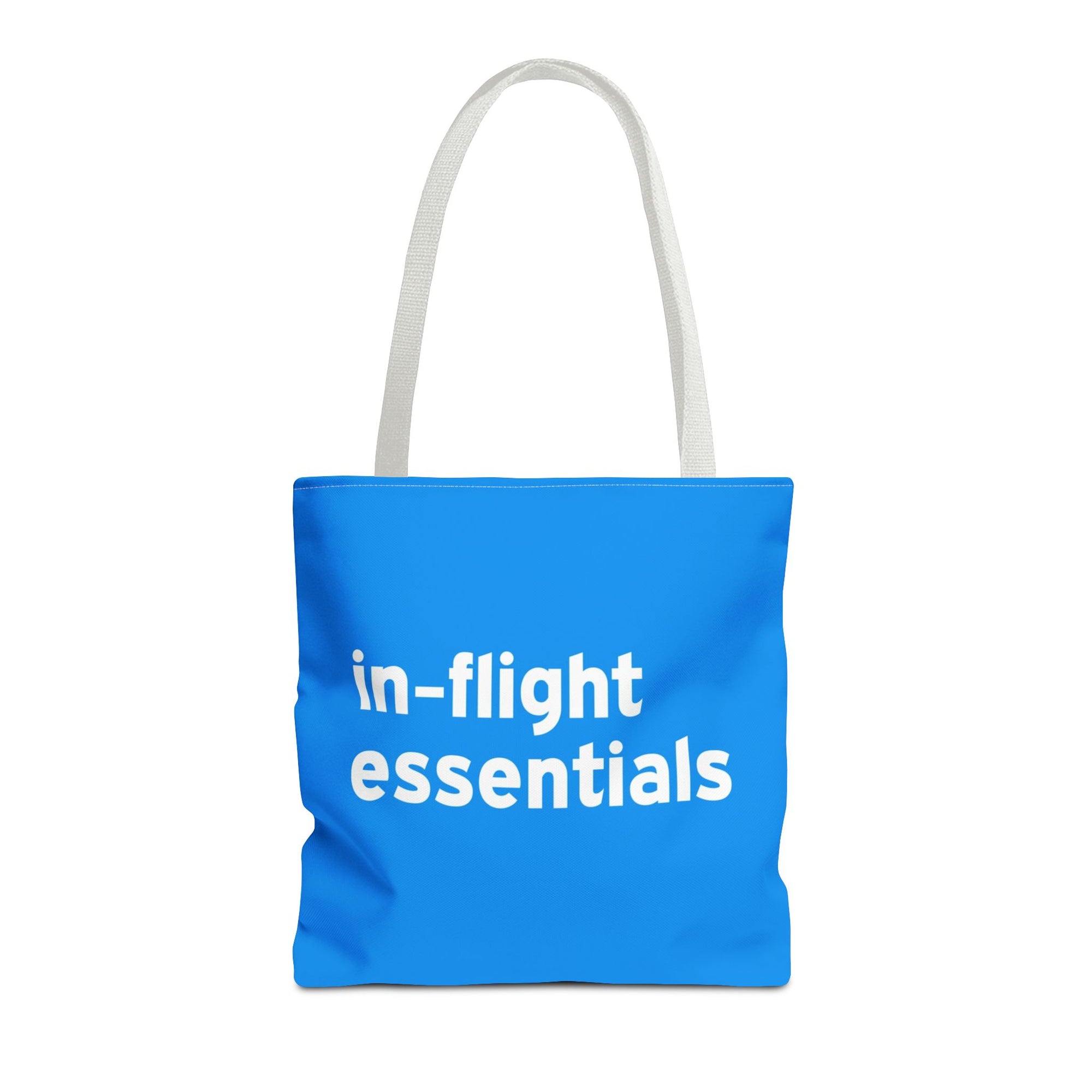 In Flight Essentials Tote Bag — Printed Green Travel Tote