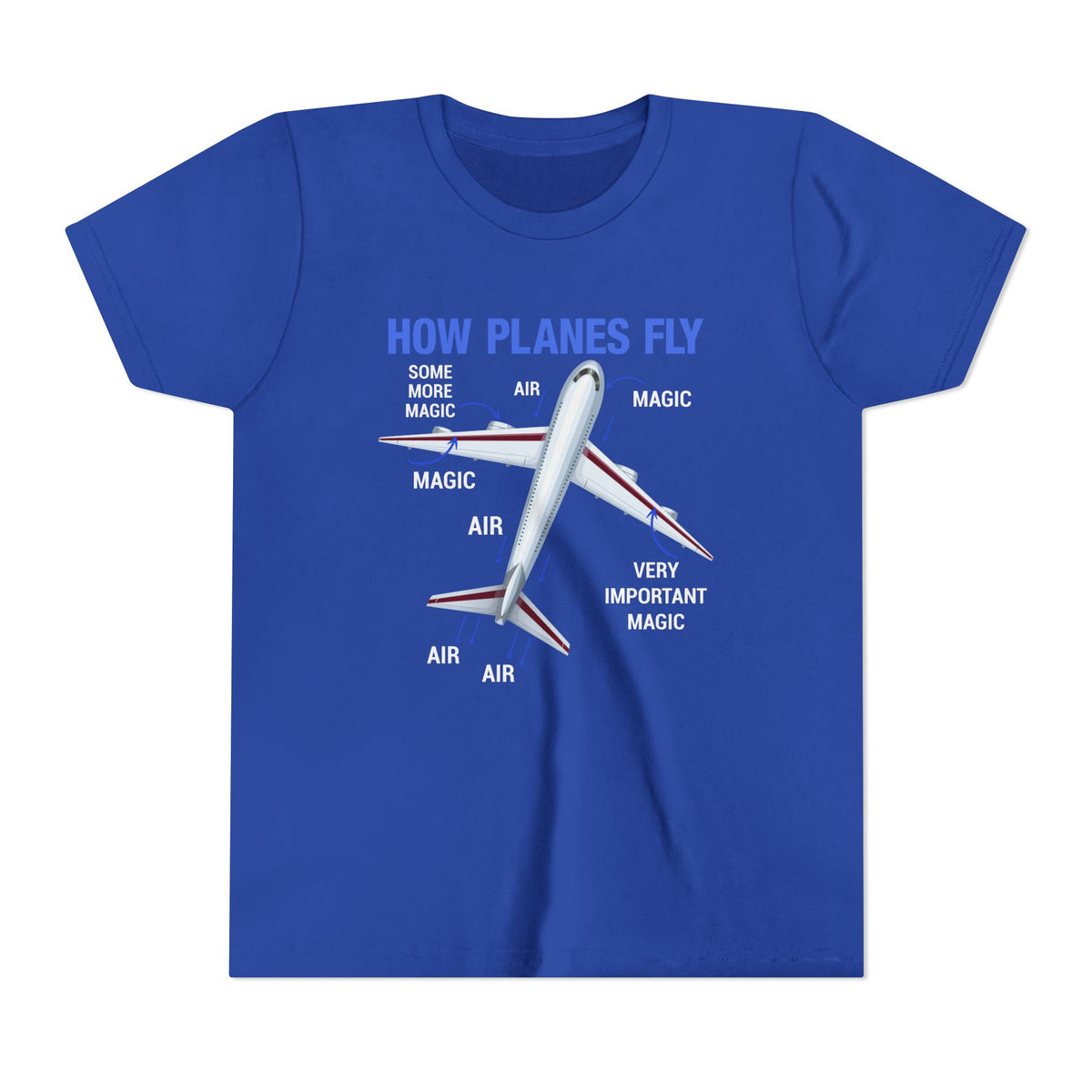 How Planes Fly - Unisex Youth Short Sleeve Tee