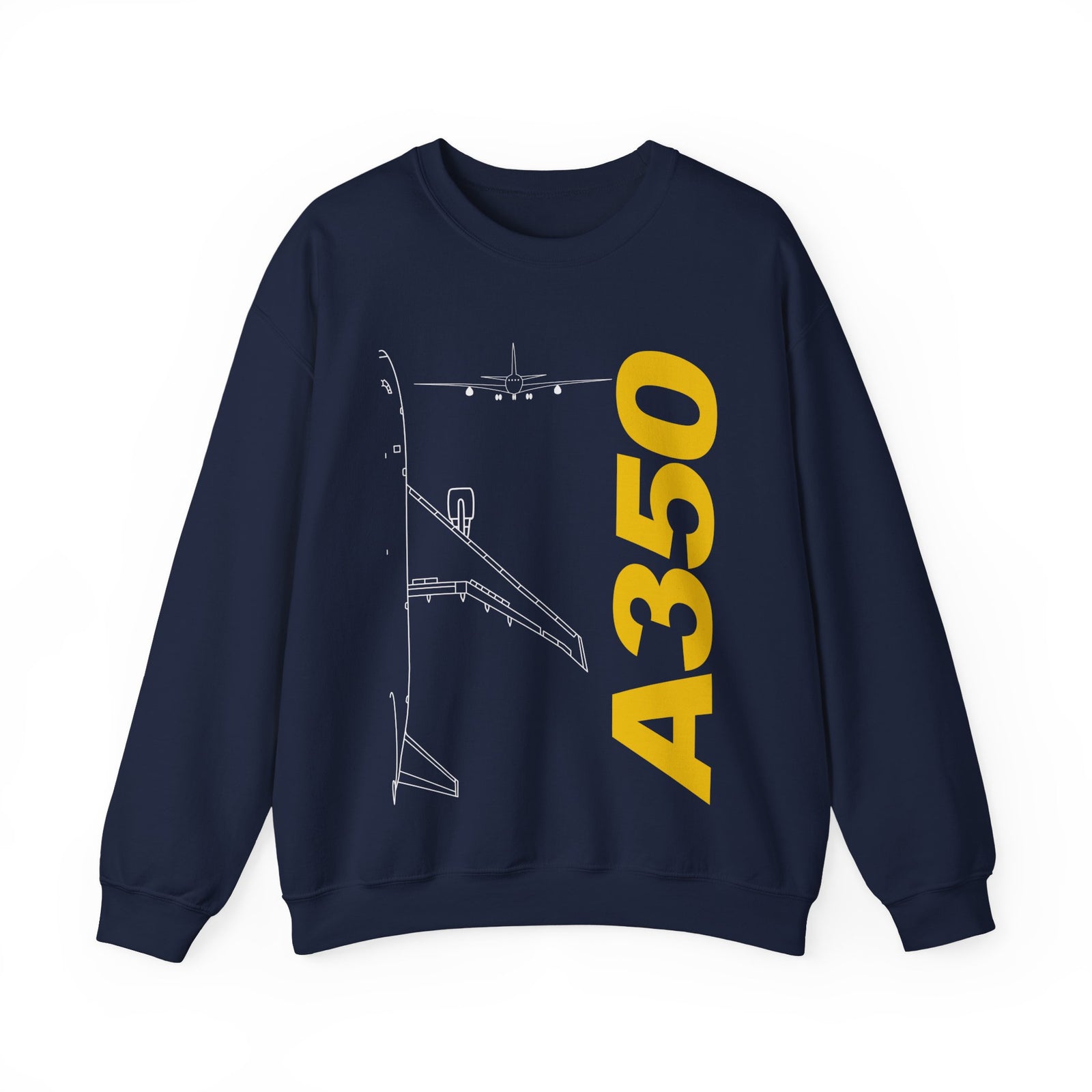Airbus A350 Crewneck Sweatshirt - Travel Inspiring Cozy Apparel