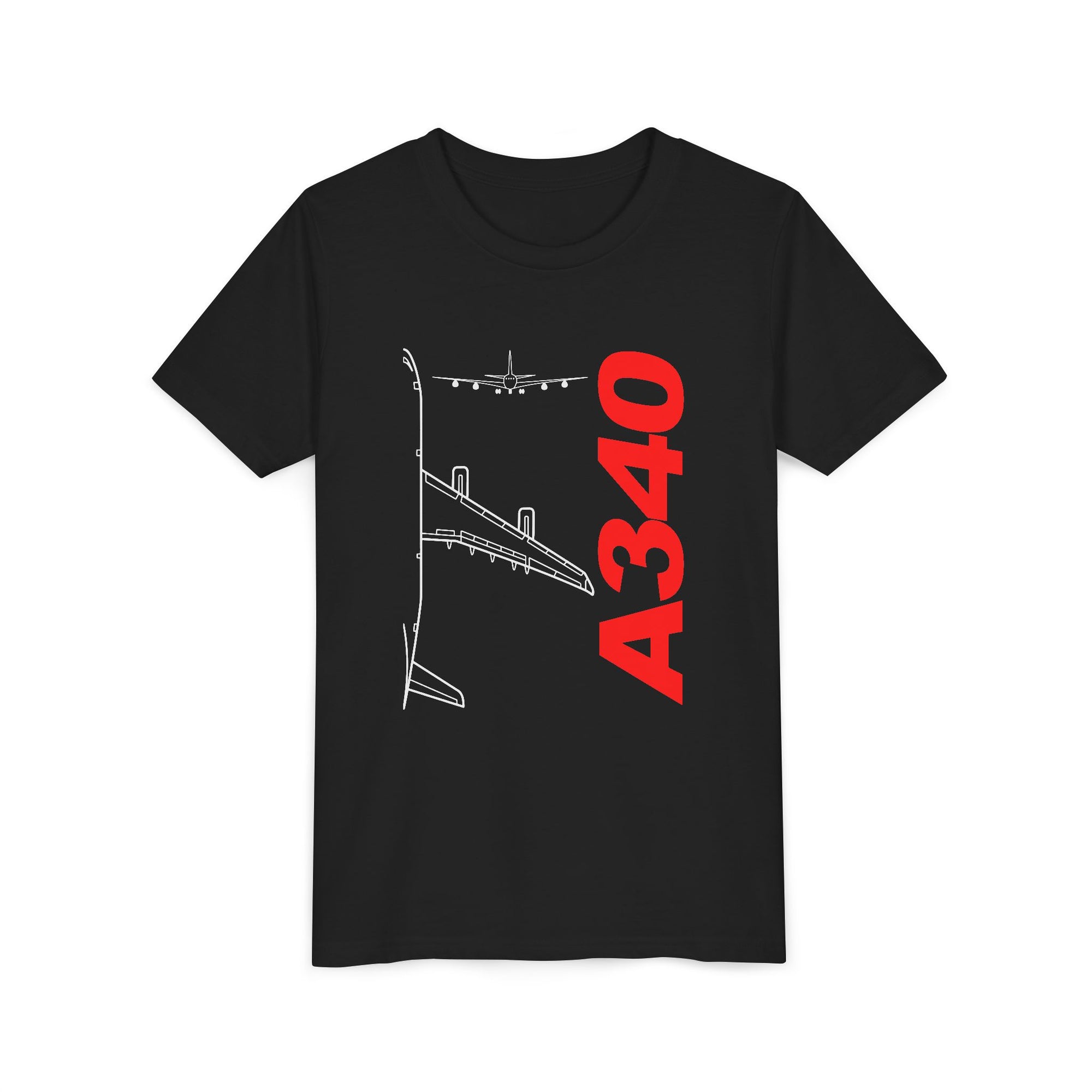 Airbus A340 - Unisex Youth Short Sleeve Tee