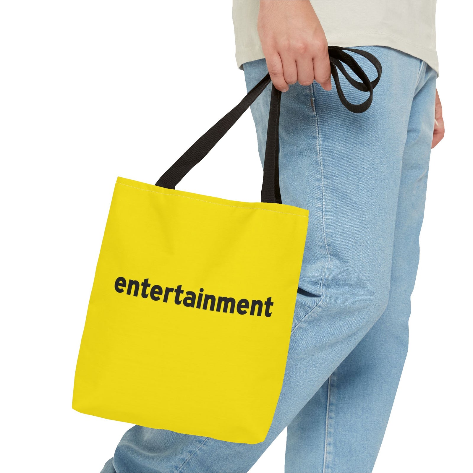 Entertainment Tote Bag — Printed Green Travel Tote