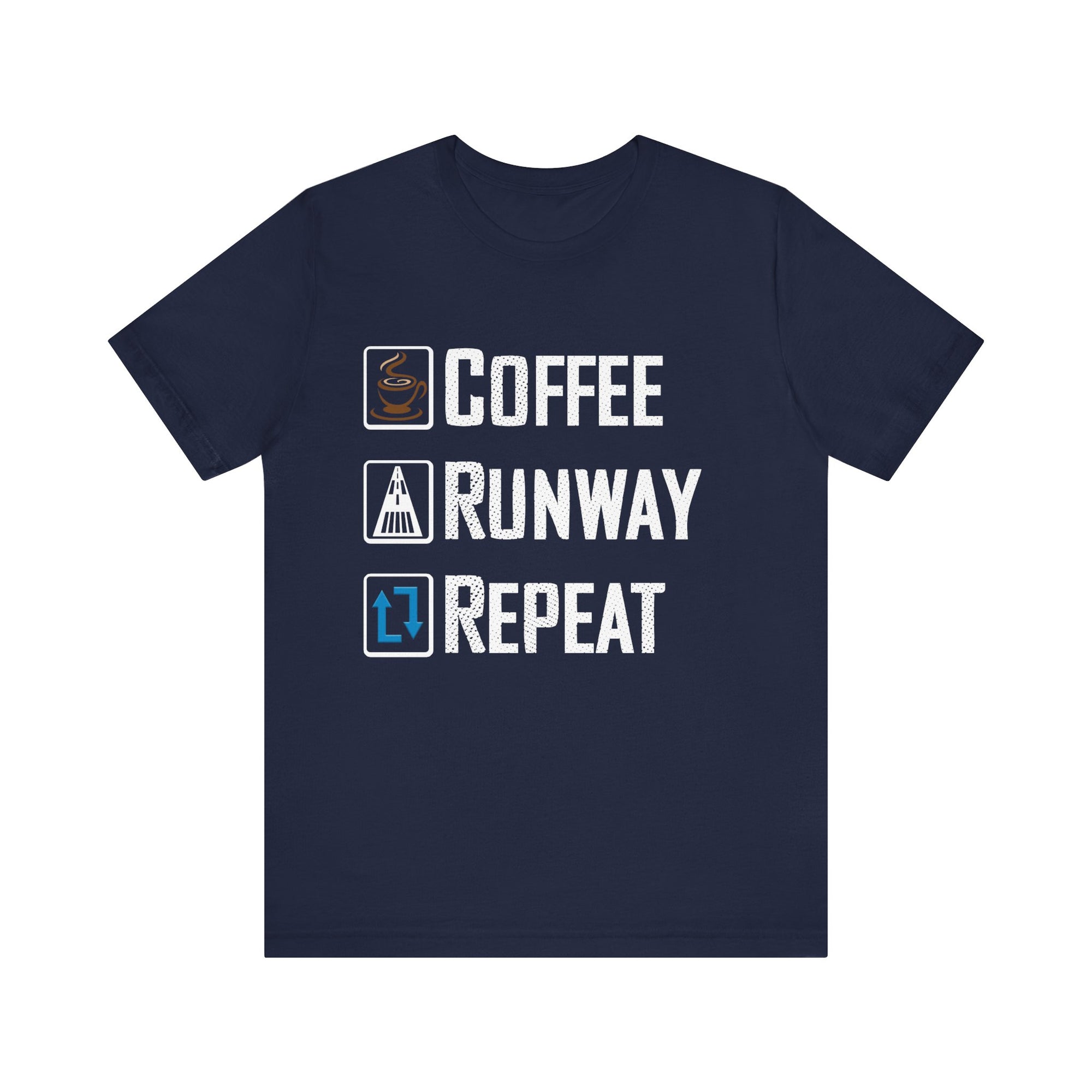 Coffee Runway Repeat - Unisex Jersey Tee