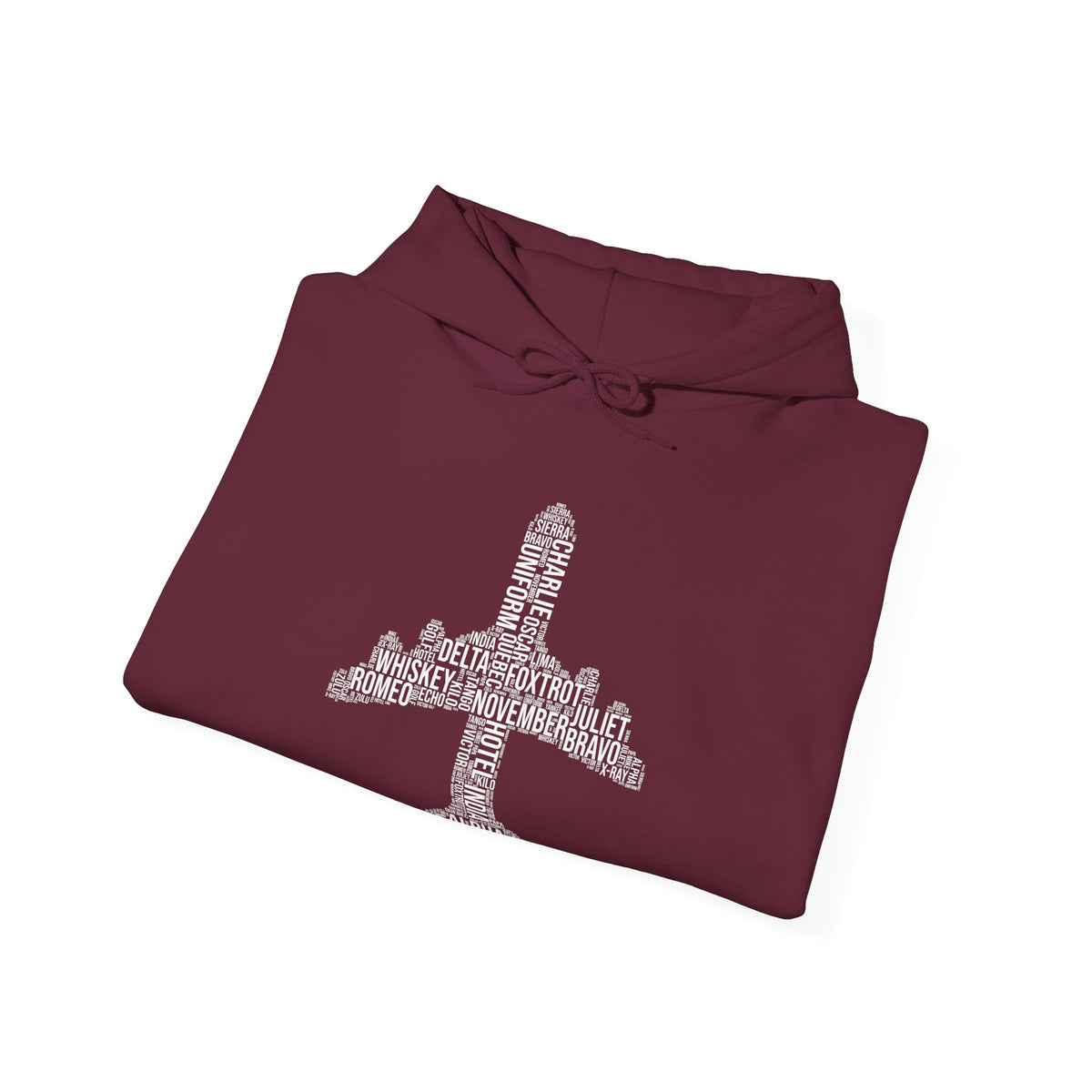 Airplane Typography  - Pullover Hoodie