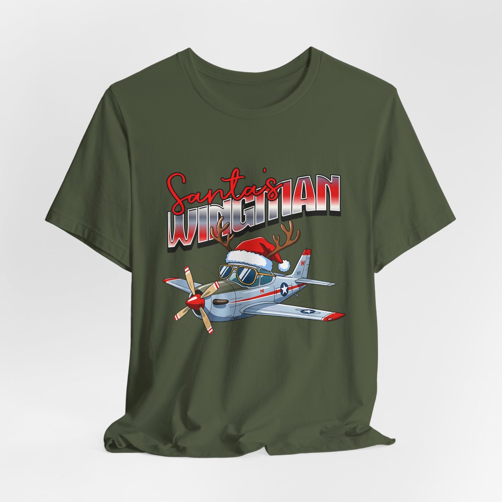 Santa’s wingman Unisex Jersey Tee - Perfect for Aviation Enthusiasts