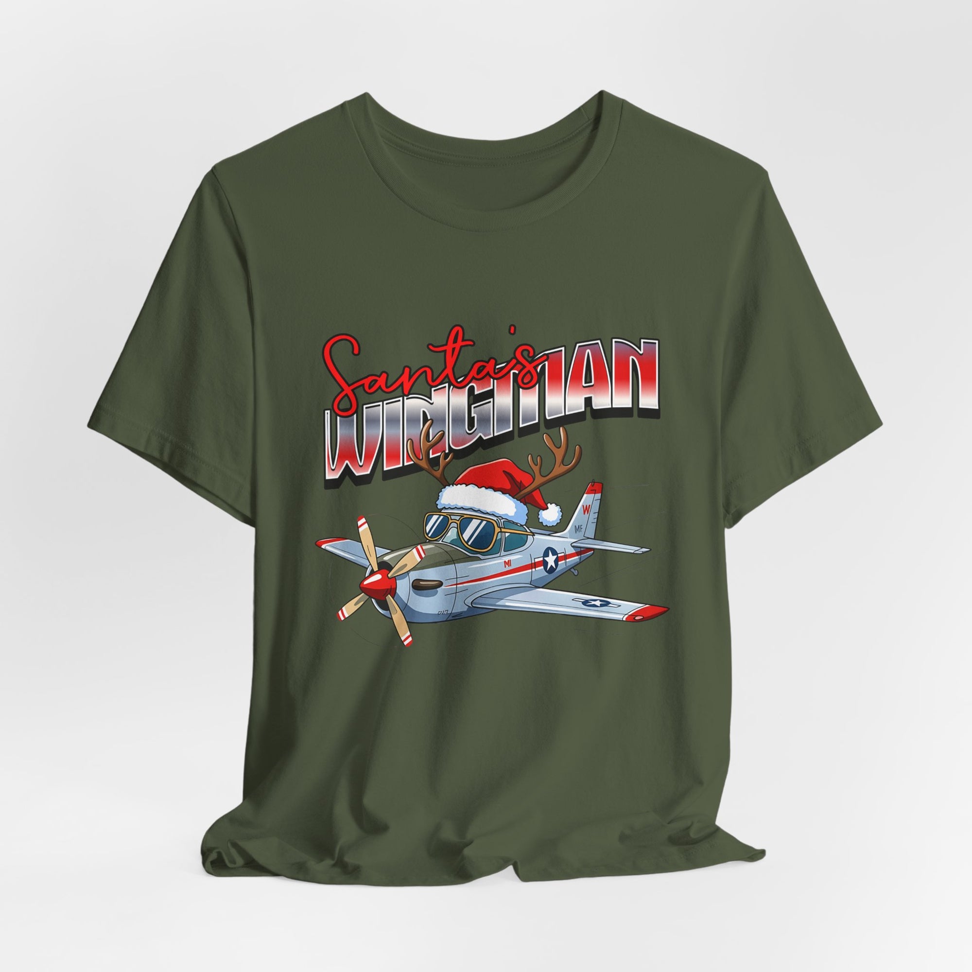 Santa’s wingman Unisex Jersey Tee - Perfect for Aviation Enthusiasts