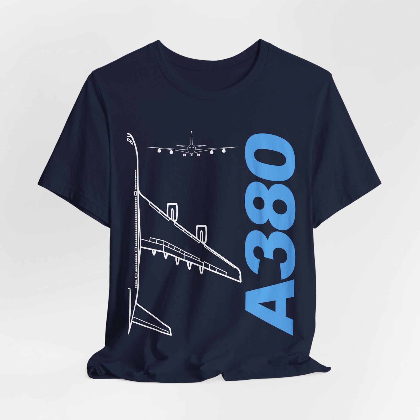 Airbus A380 Unisex Jersey Tee - Perfect for Aviation Enthusiasts