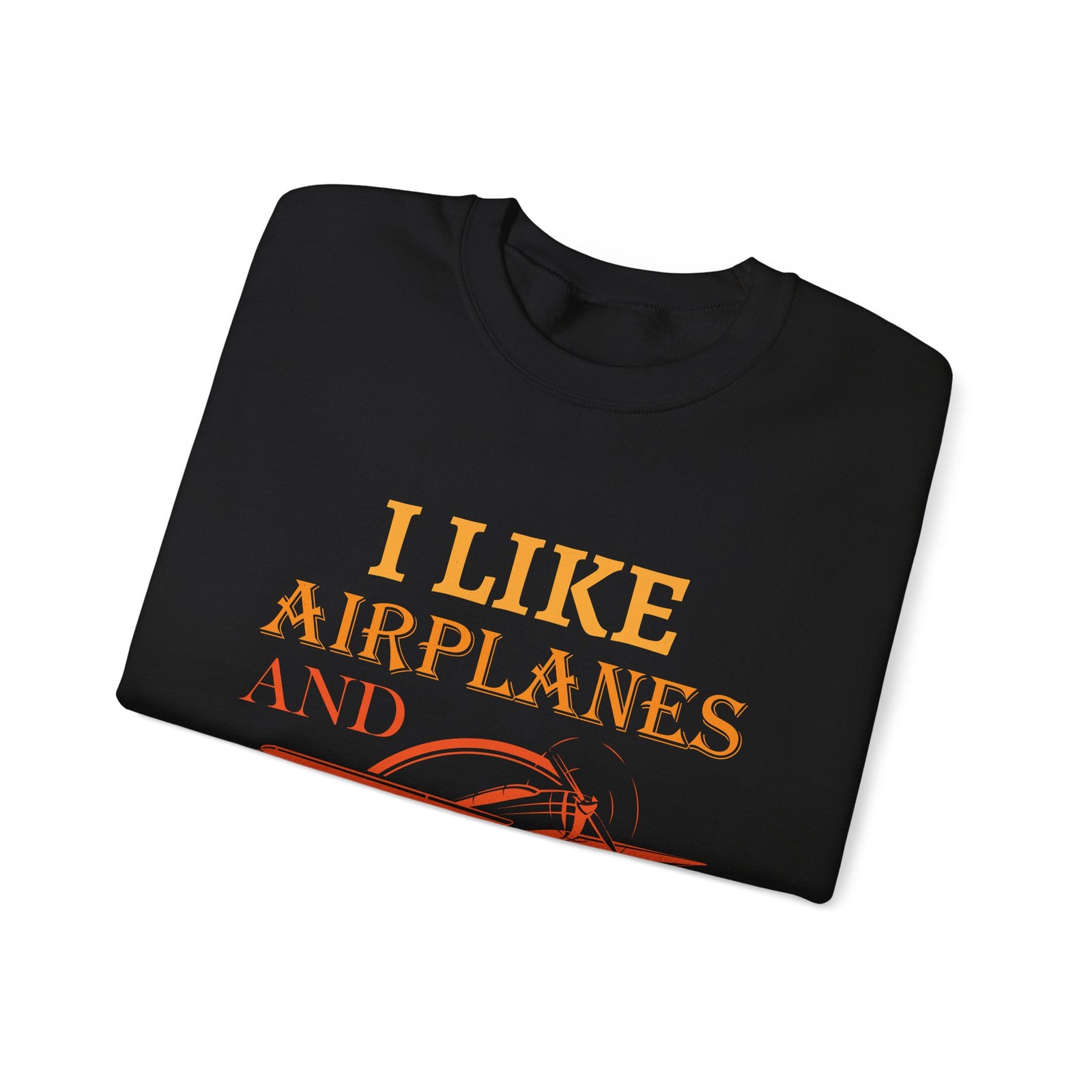 I Like Airplanes And Maybe 3 People -  Unisex Crewneck Sweatshirt