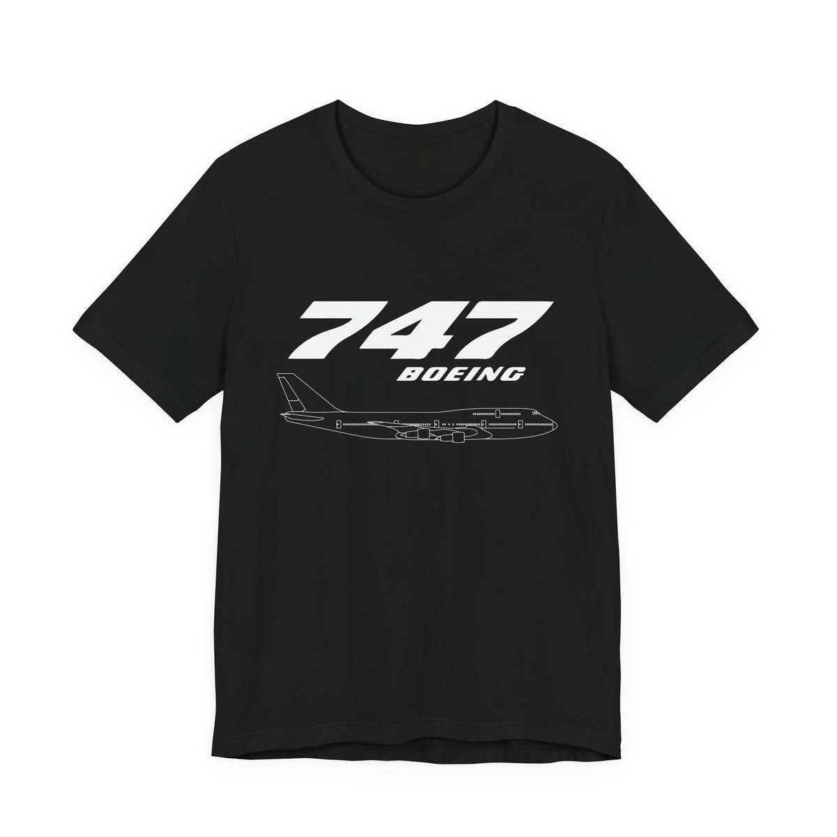 747 Unisex Jersey Tee - Perfect for Aviation Enthusiasts