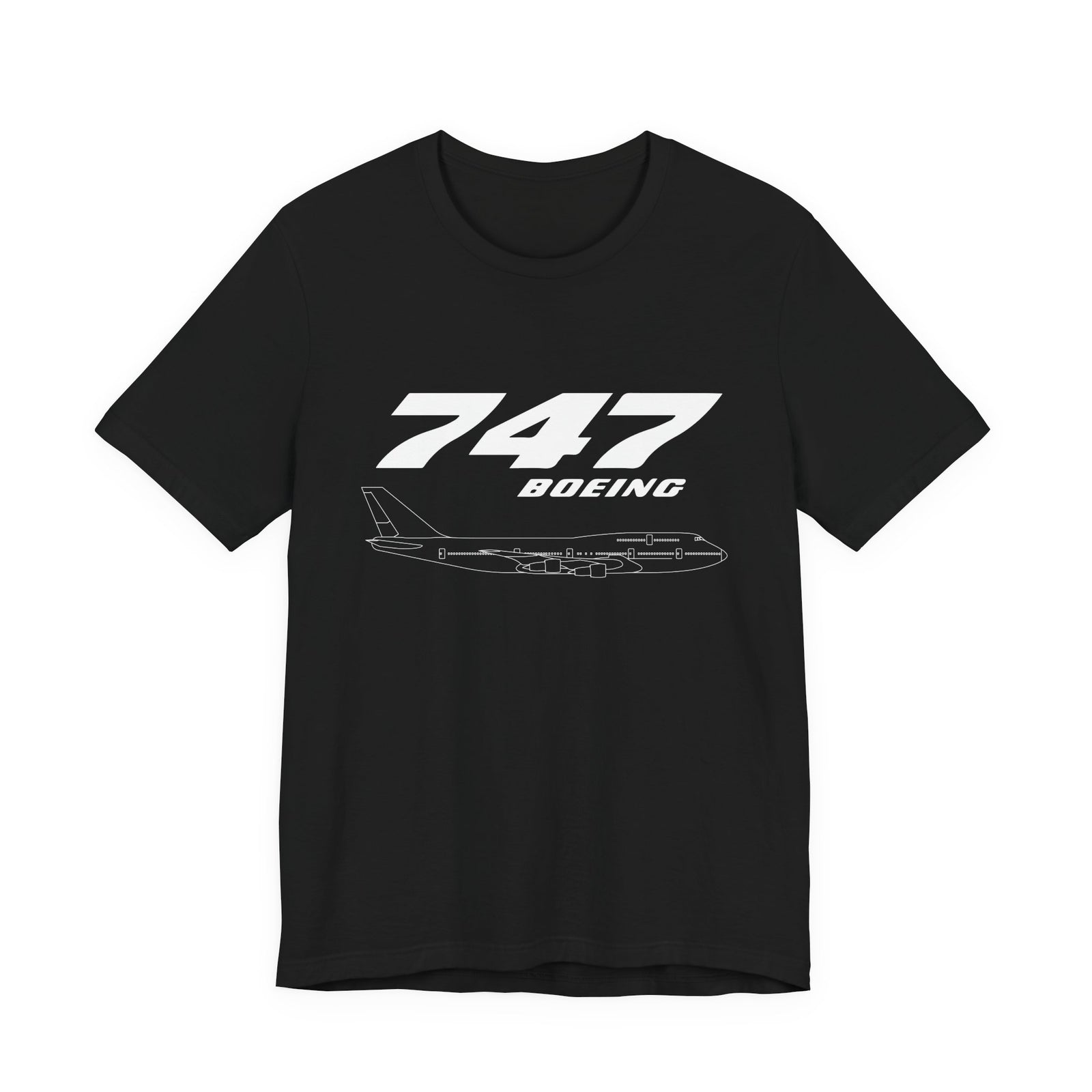 747 Unisex Jersey Tee - Perfect for Aviation Enthusiasts