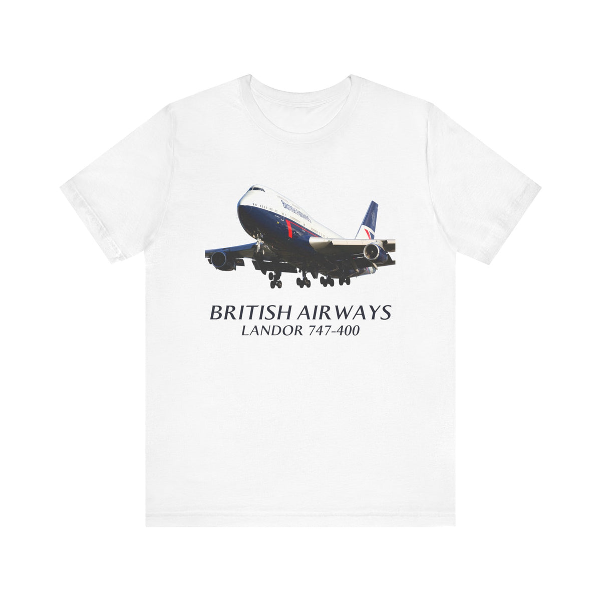 British Airways Landor 747-400   - Unisex Jersey Tee