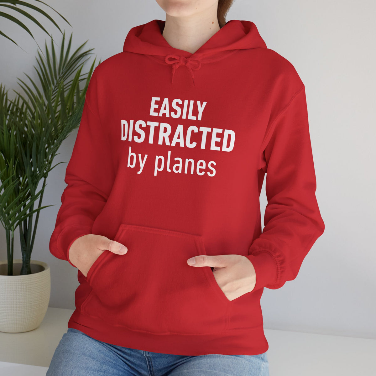 Easily Distracted by Planes - Pullover Hoodie