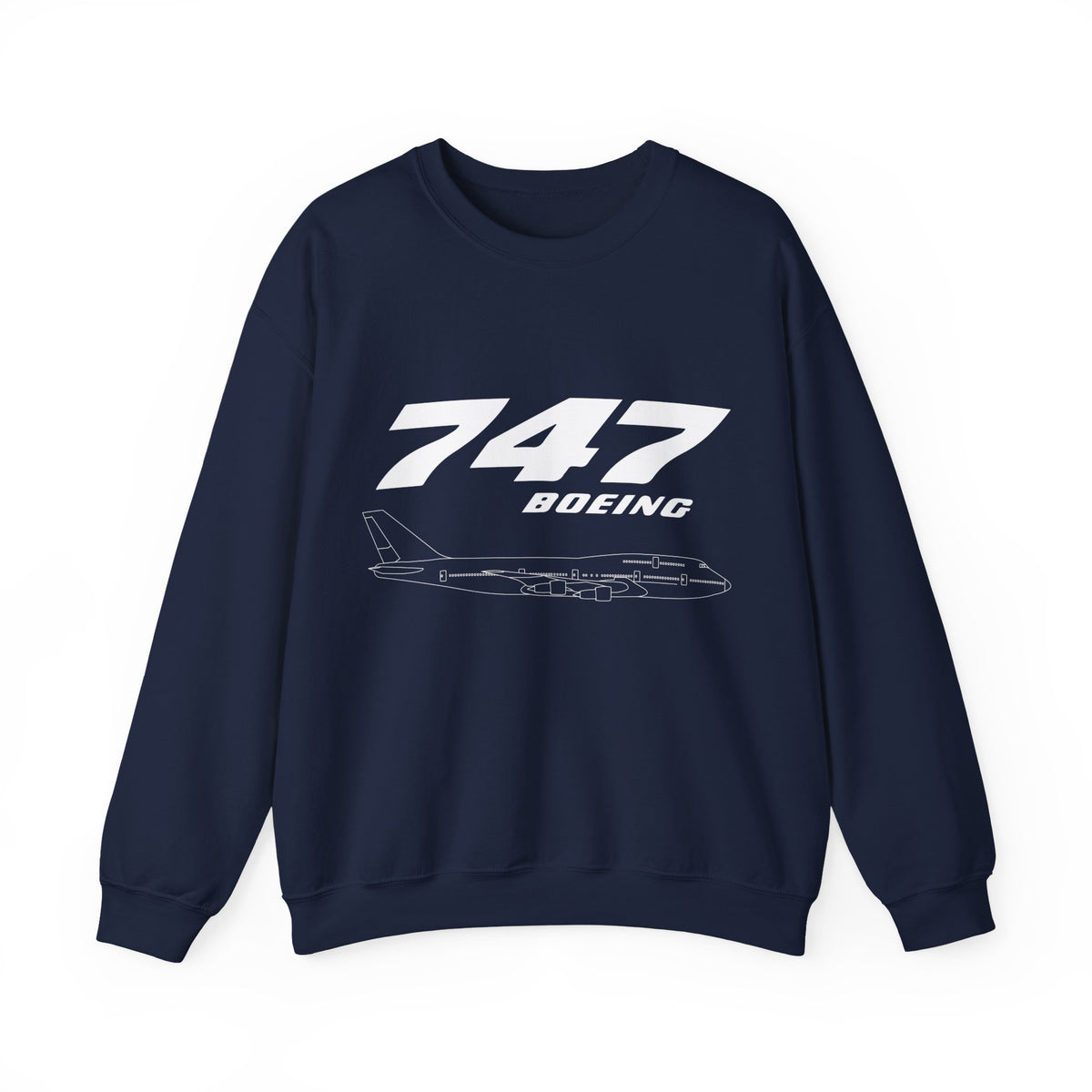 747 Crewneck Sweatshirt - Travel Inspiring Cozy Apparel