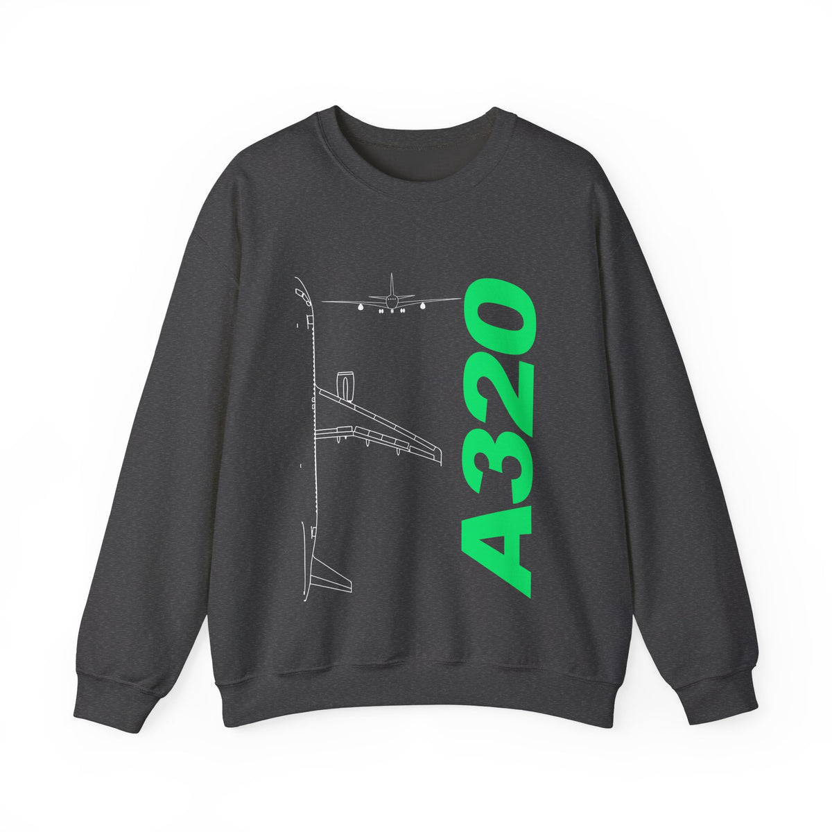 Airbus A320 Crewneck Sweatshirt - Travel Inspiring Cozy Apparel