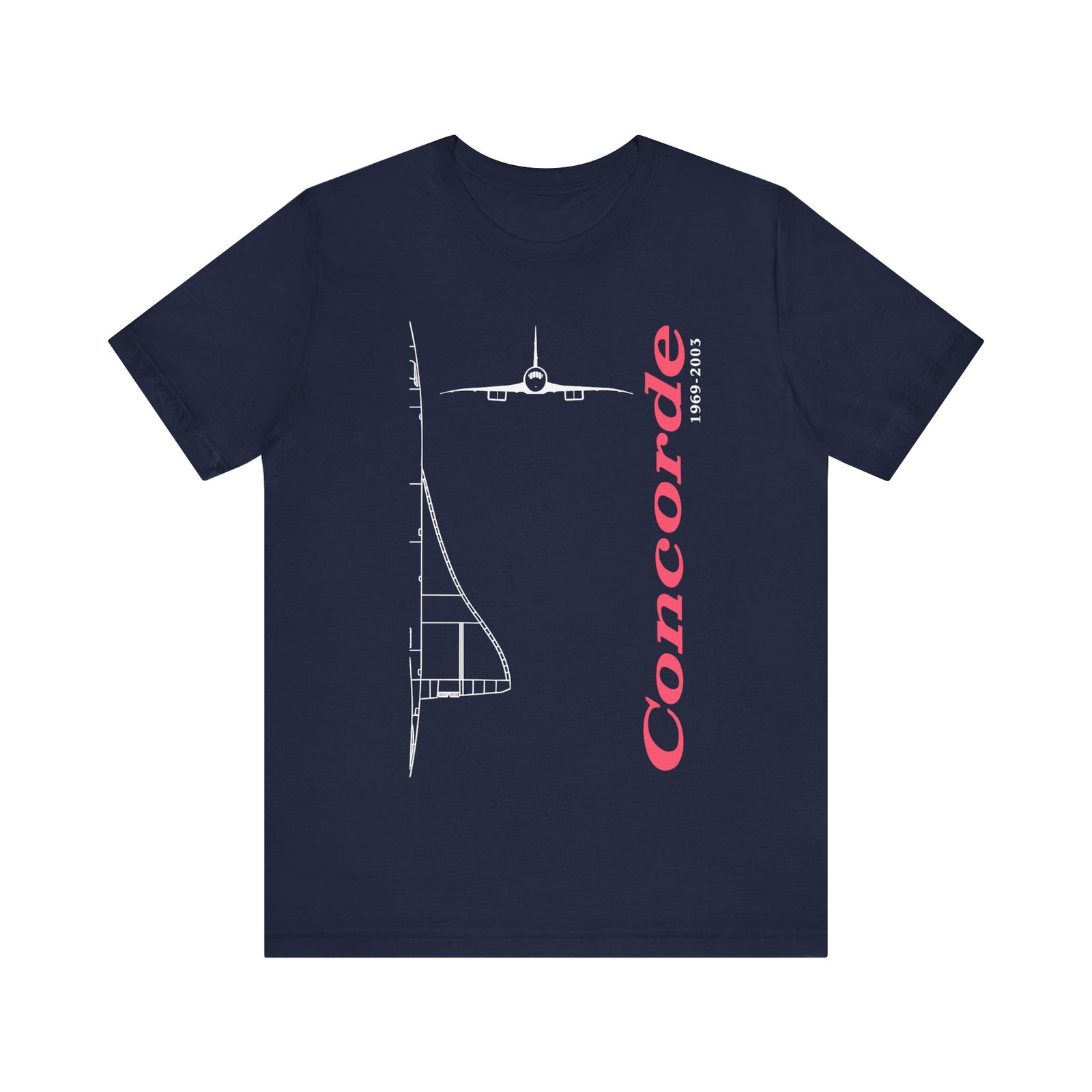 Concorde 1969-2003 Unisex Jersey Tee - Perfect for Aviation Enthusiasts