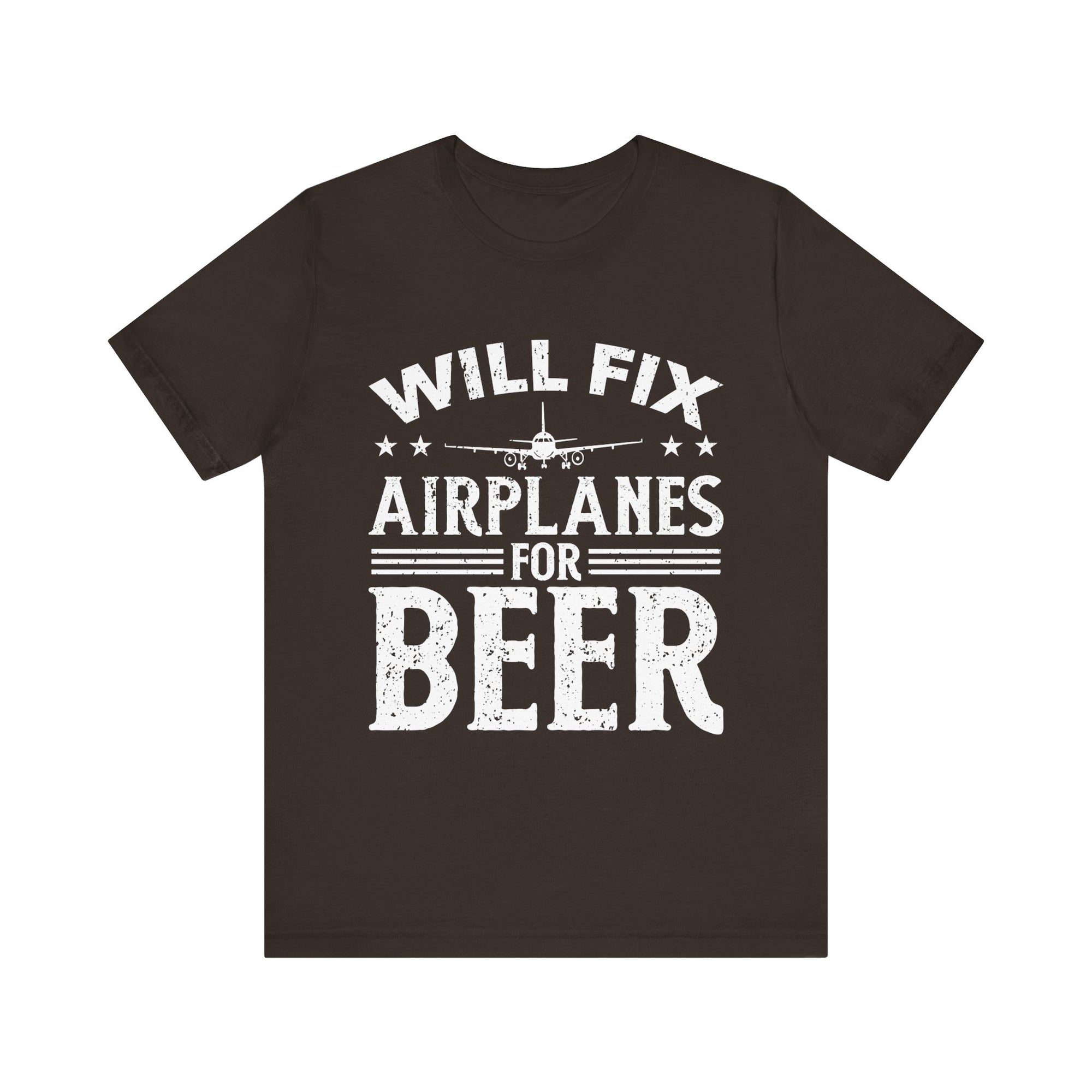 Will Fix Airplanes For Beer  - Unisex Jersey Tee