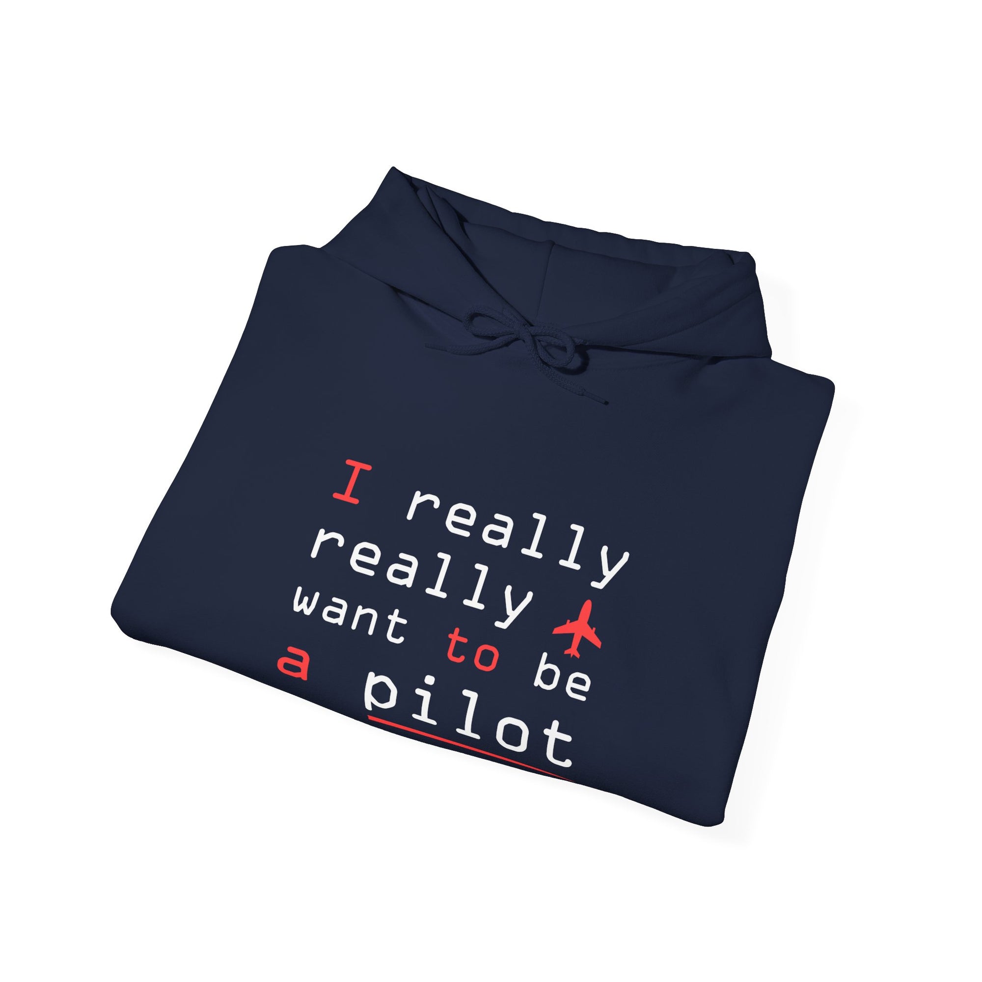 I Really Really Want To Be A Pilot  - Unisex Pullover Hoodie